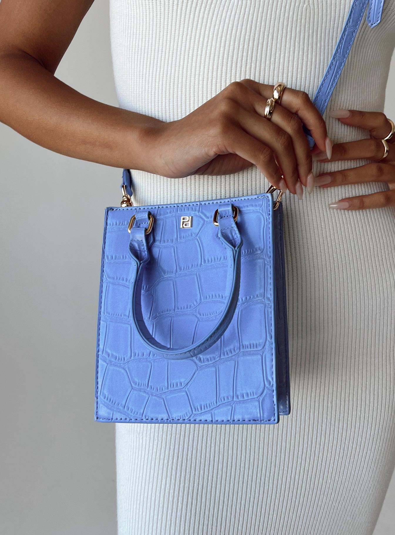 Niamh Bag Blue Croc - Image 4