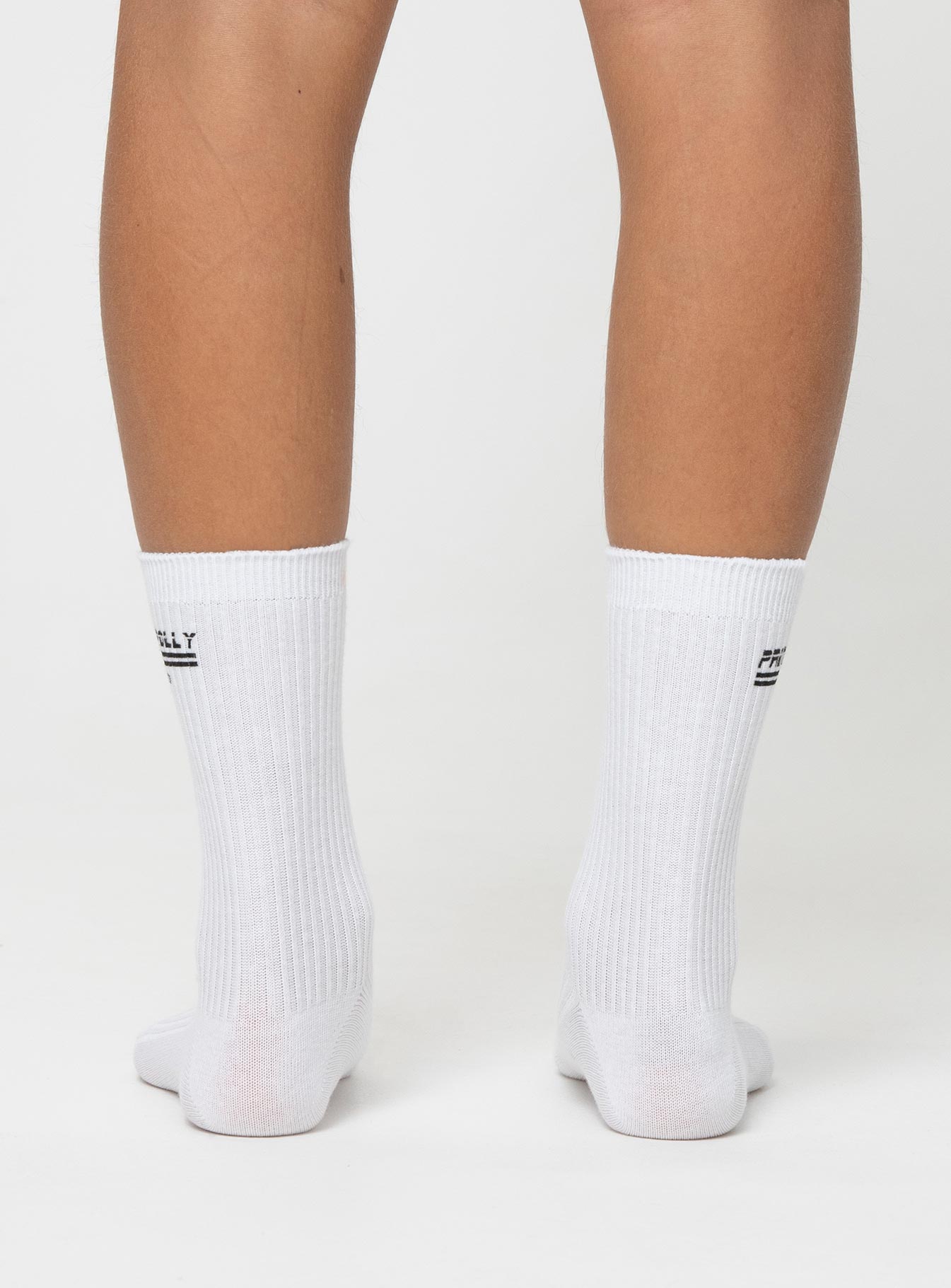 Princess Polly Crew Socks White / Black - Image 4