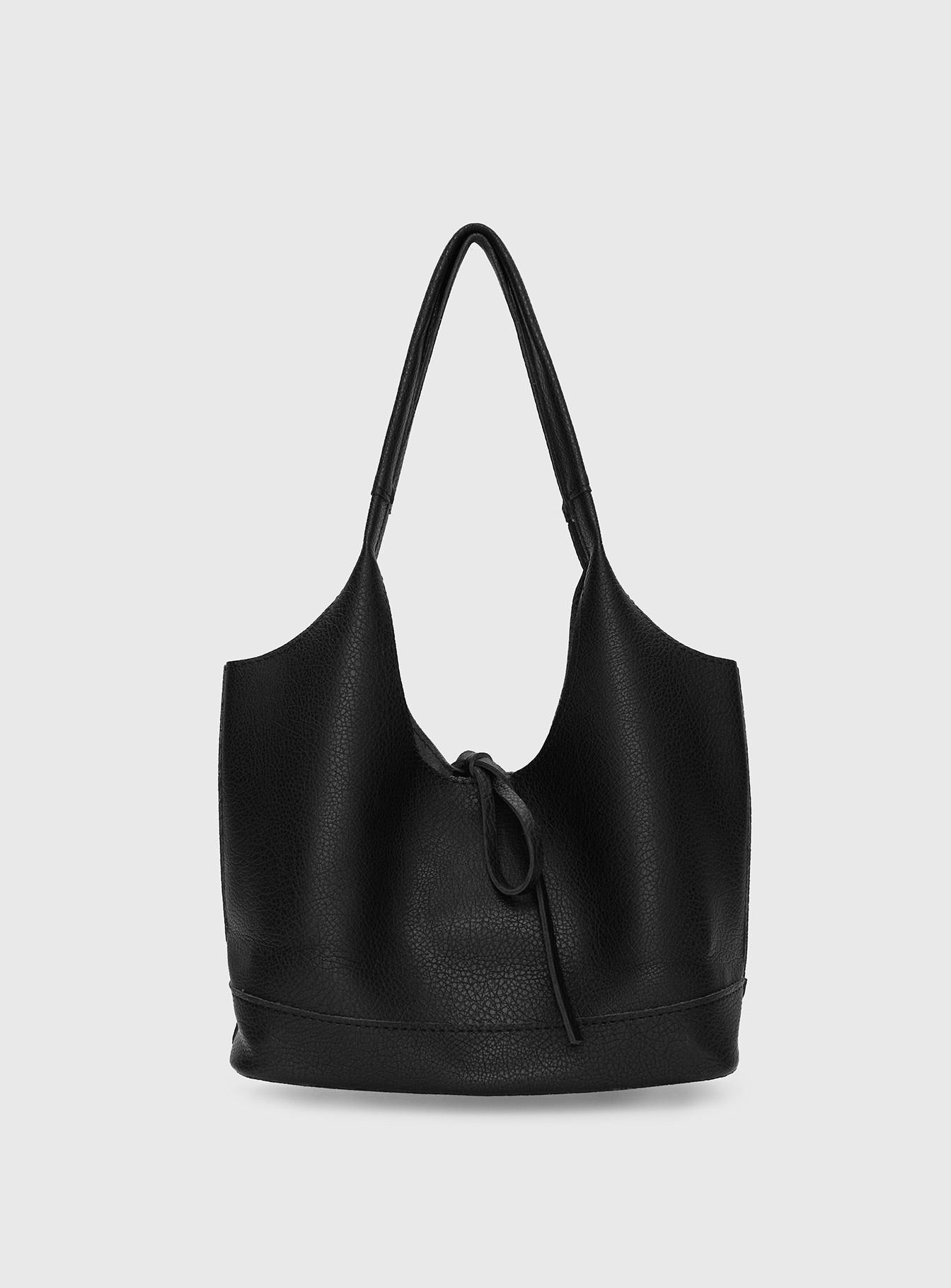 Nonstop Bow Detail Shoulder Bag Black - Image 4