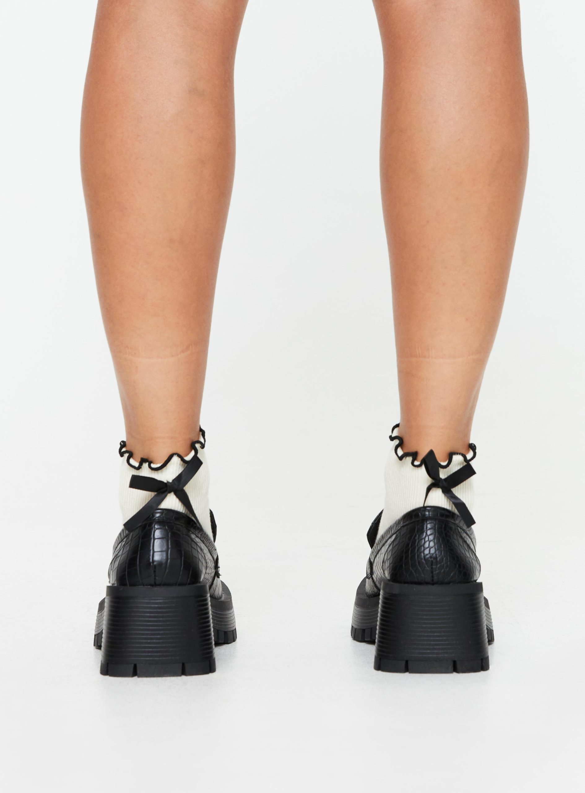 Reina Loafers Black Croc - Image 4