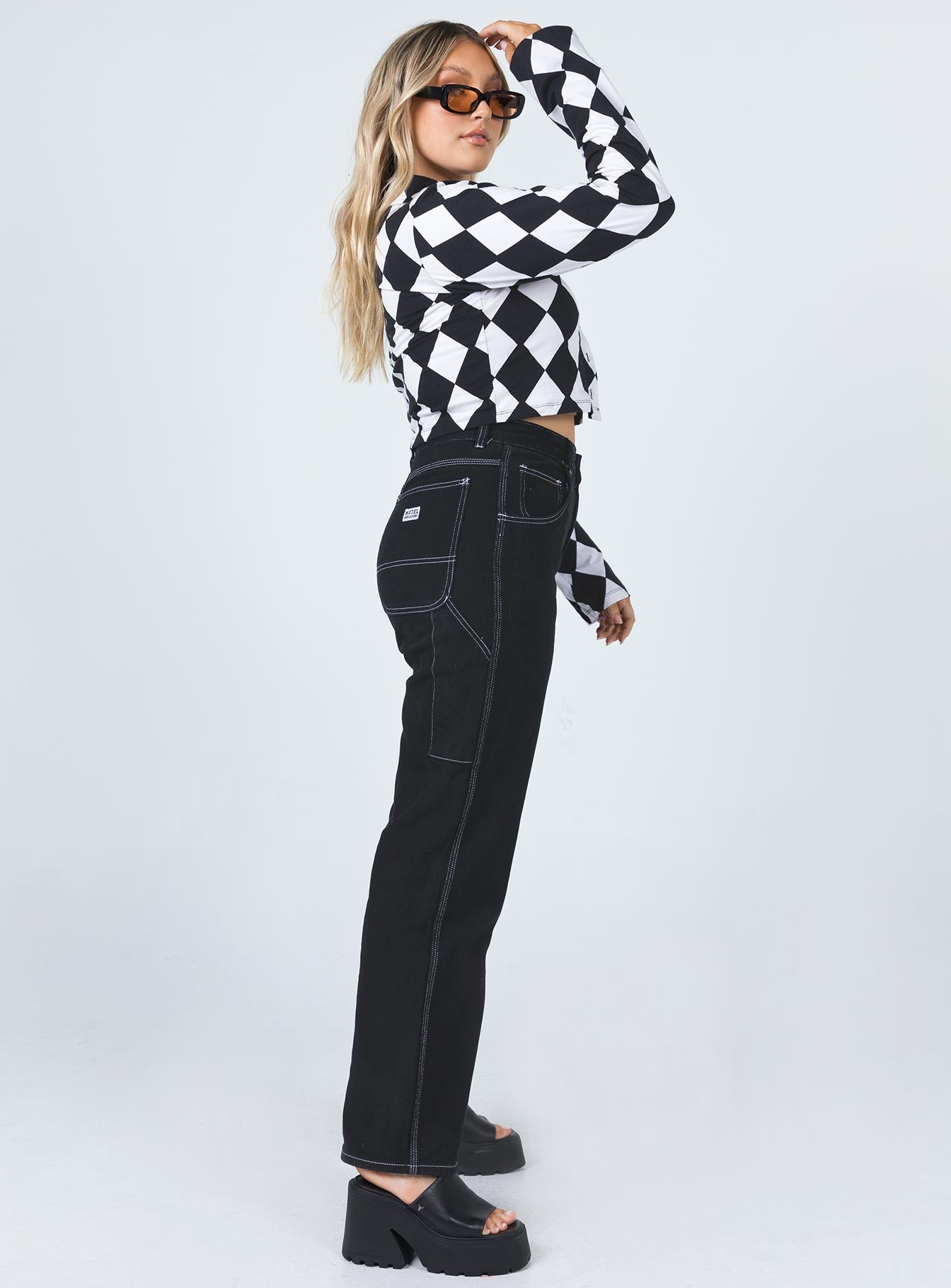 Motel Carpenter Jeans Black - Image 3