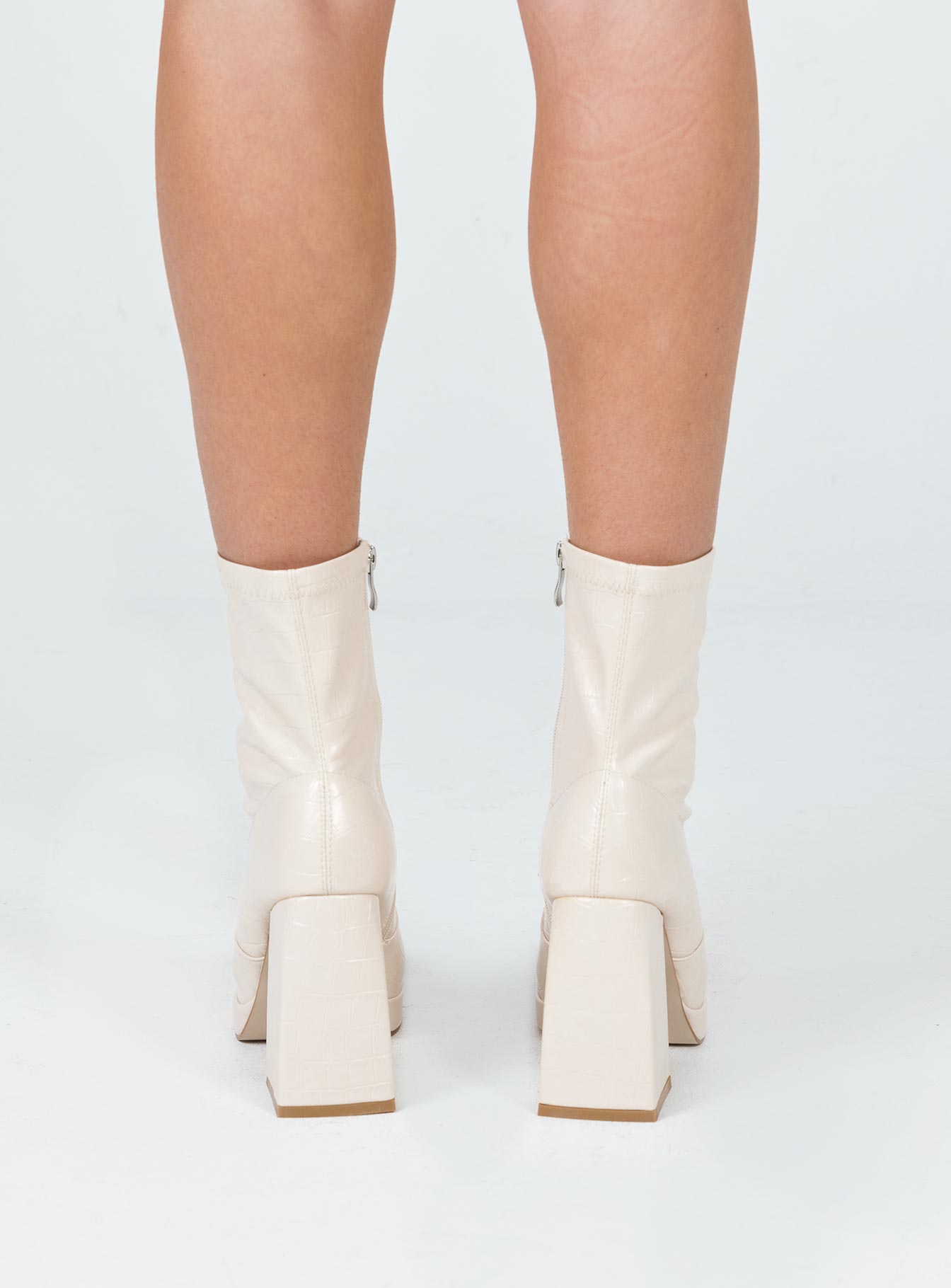 Eastern Boots Beige Croc - Image 4