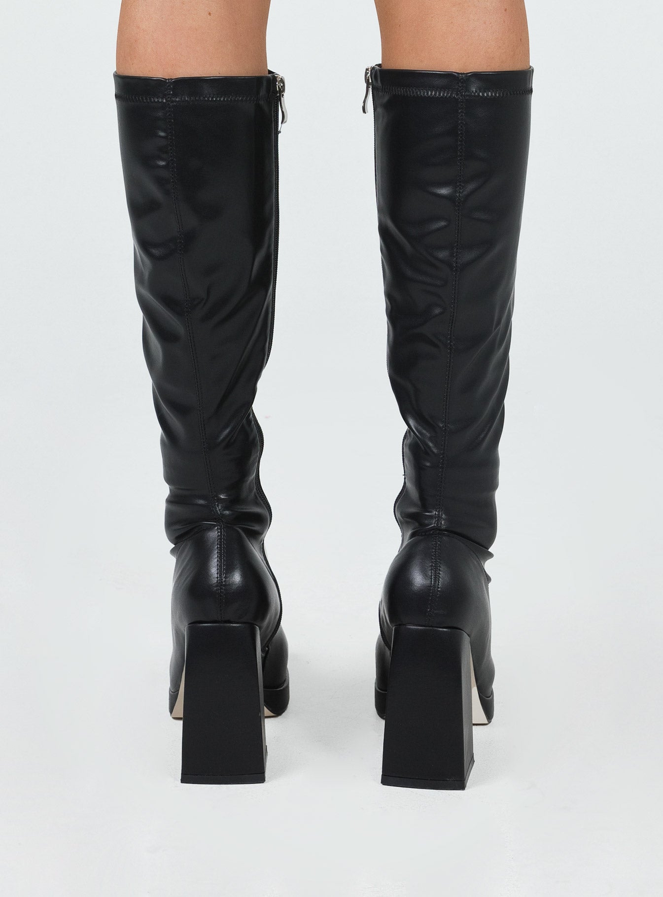 Zayas Knee High Boots Black - Image 4