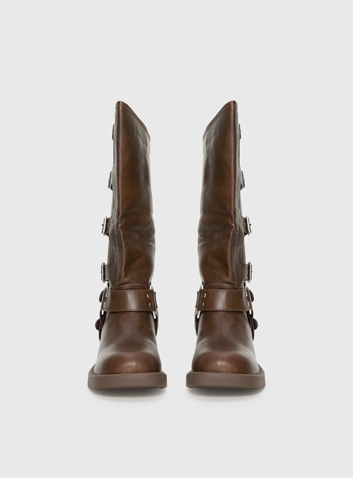 Buckle Down Boots Brown - Image 4