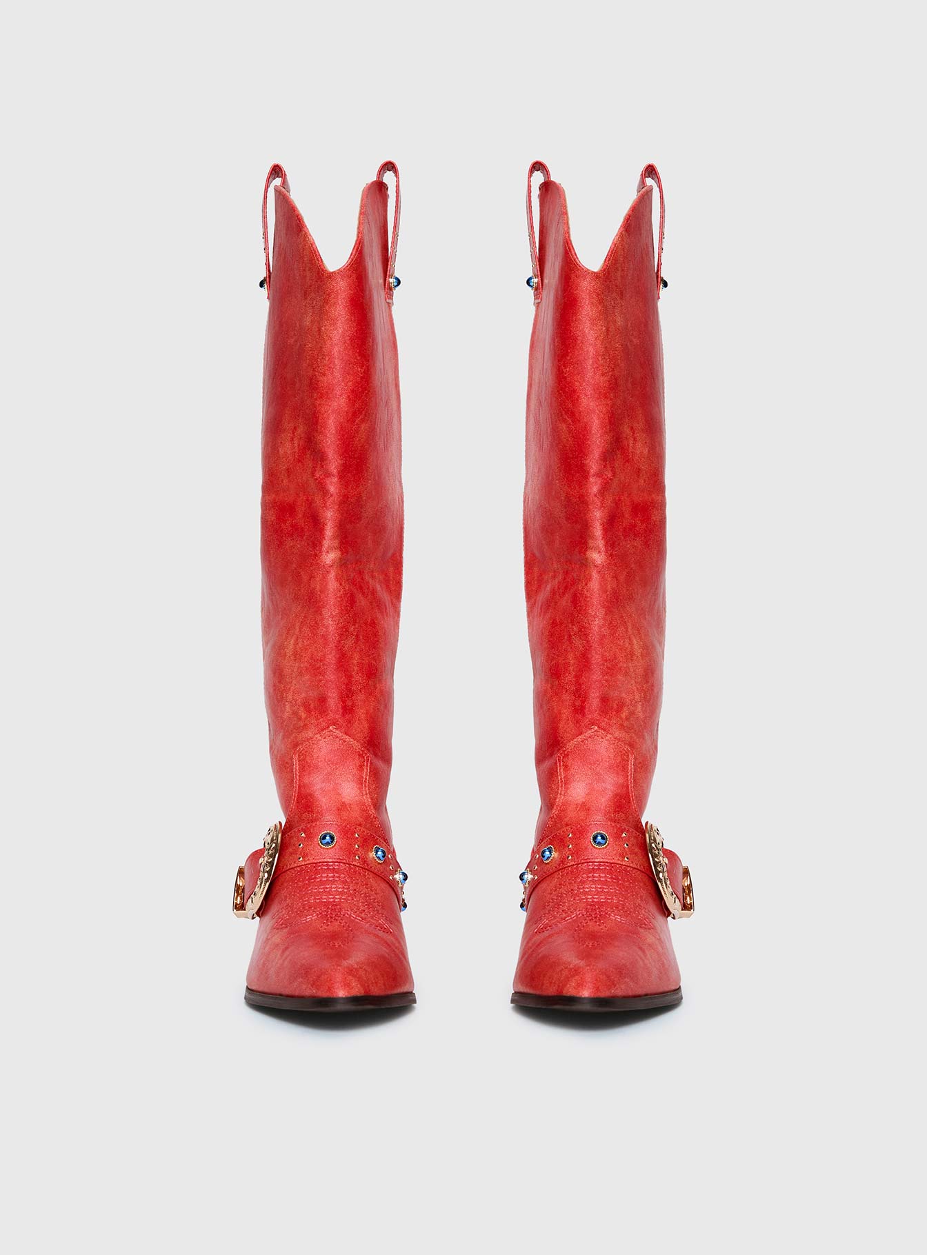 Rhode Cowboy Boots Red - Image 4