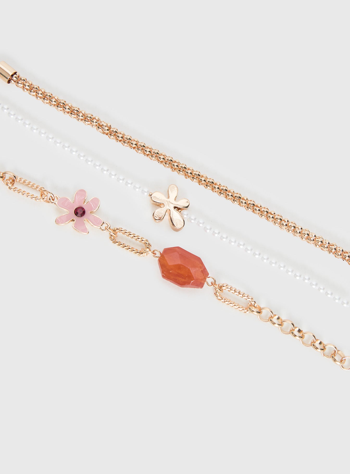 Bleeker Flower Bracelet Pack Gold - Image 4