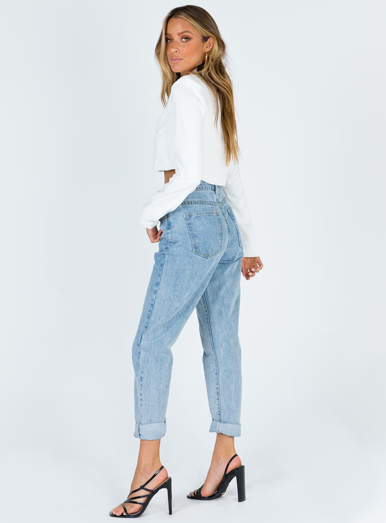 Tyler Jean Mom Jean Mid Wash Denim - Image 3