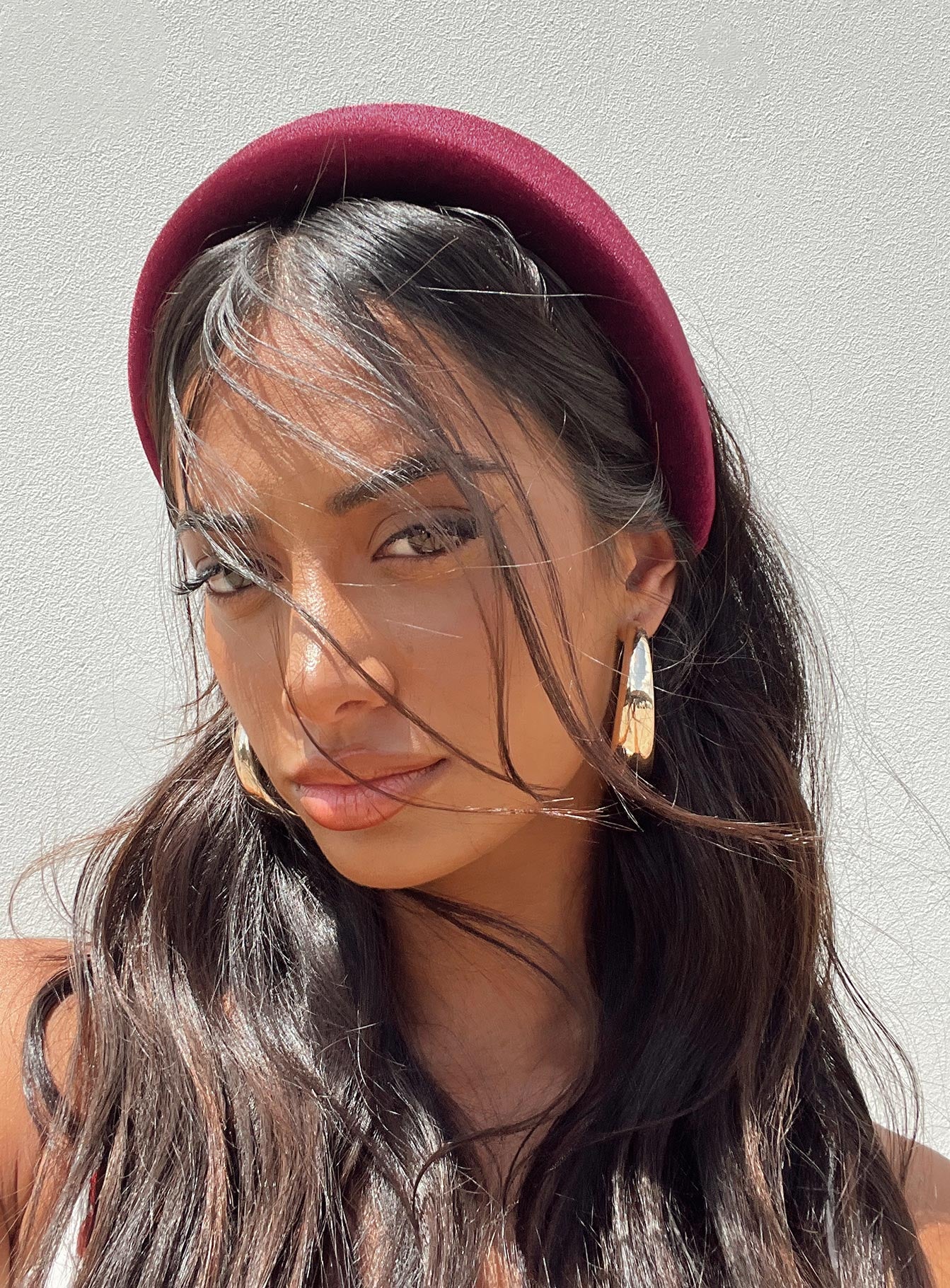 Cotter Headband Burgundy - Image 4