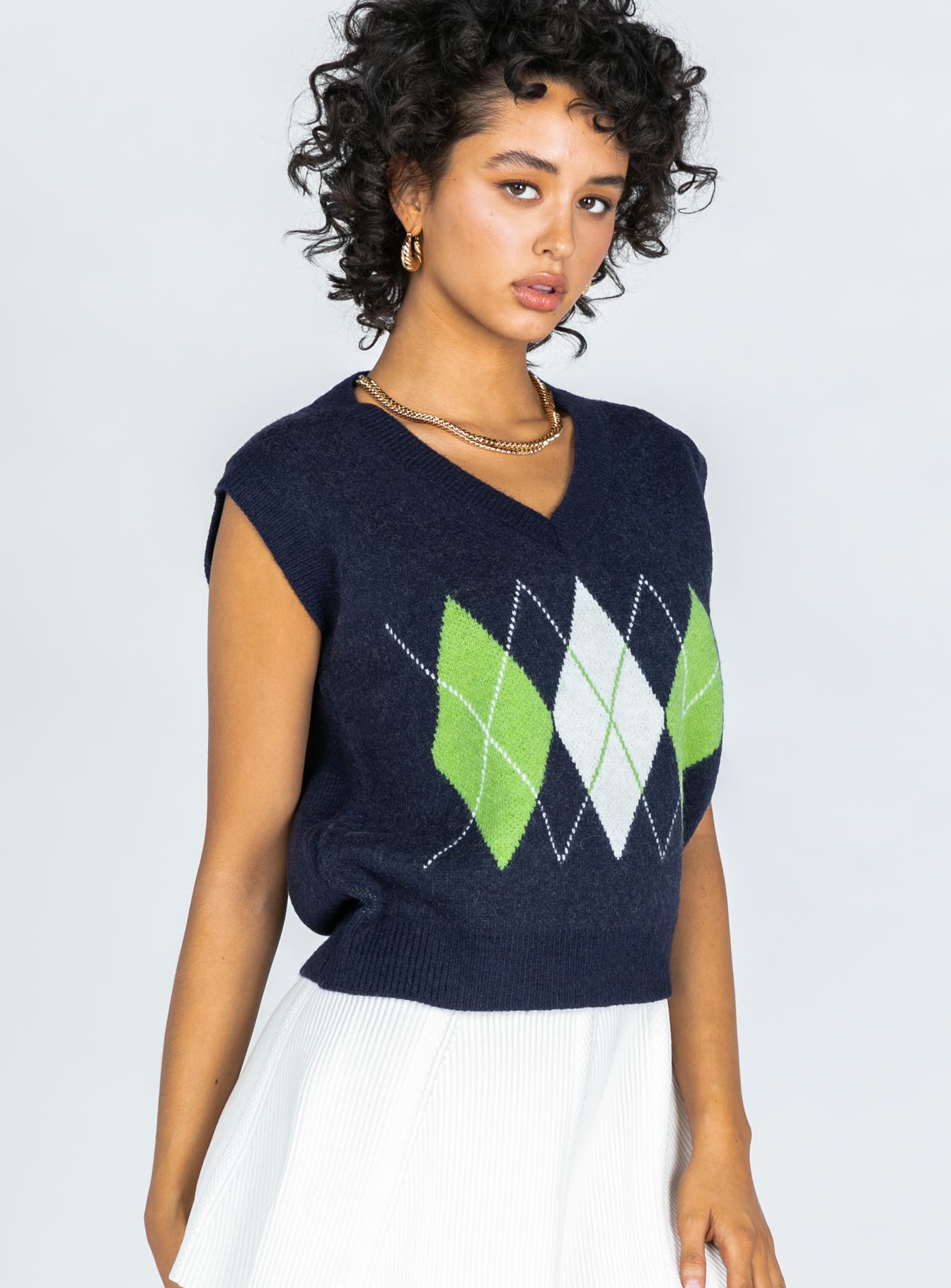 Saskia Sweater Vest Black - Image 3