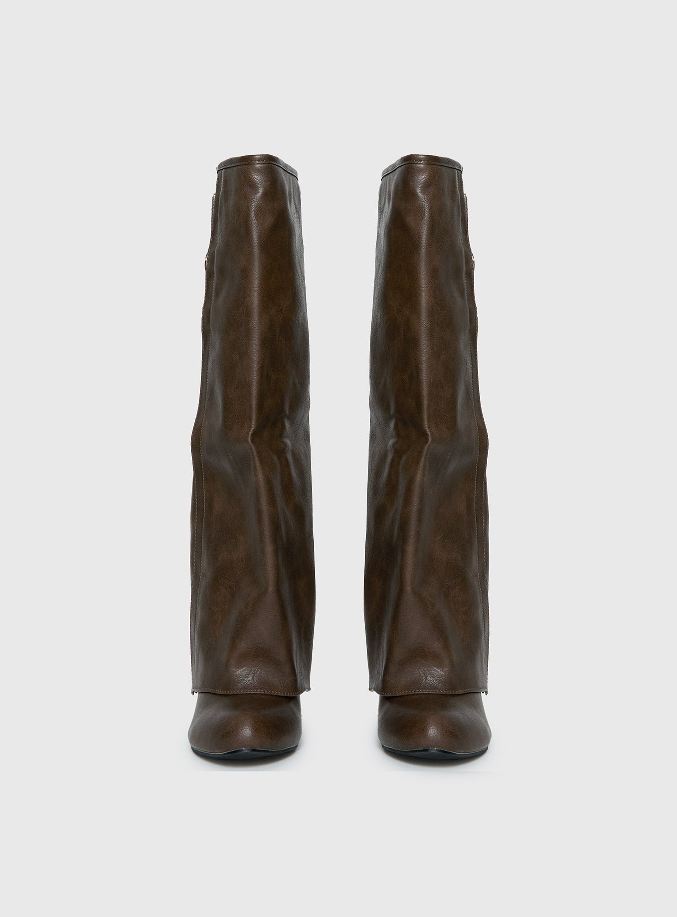 Ritz Knee High Boots Brown - Image 4