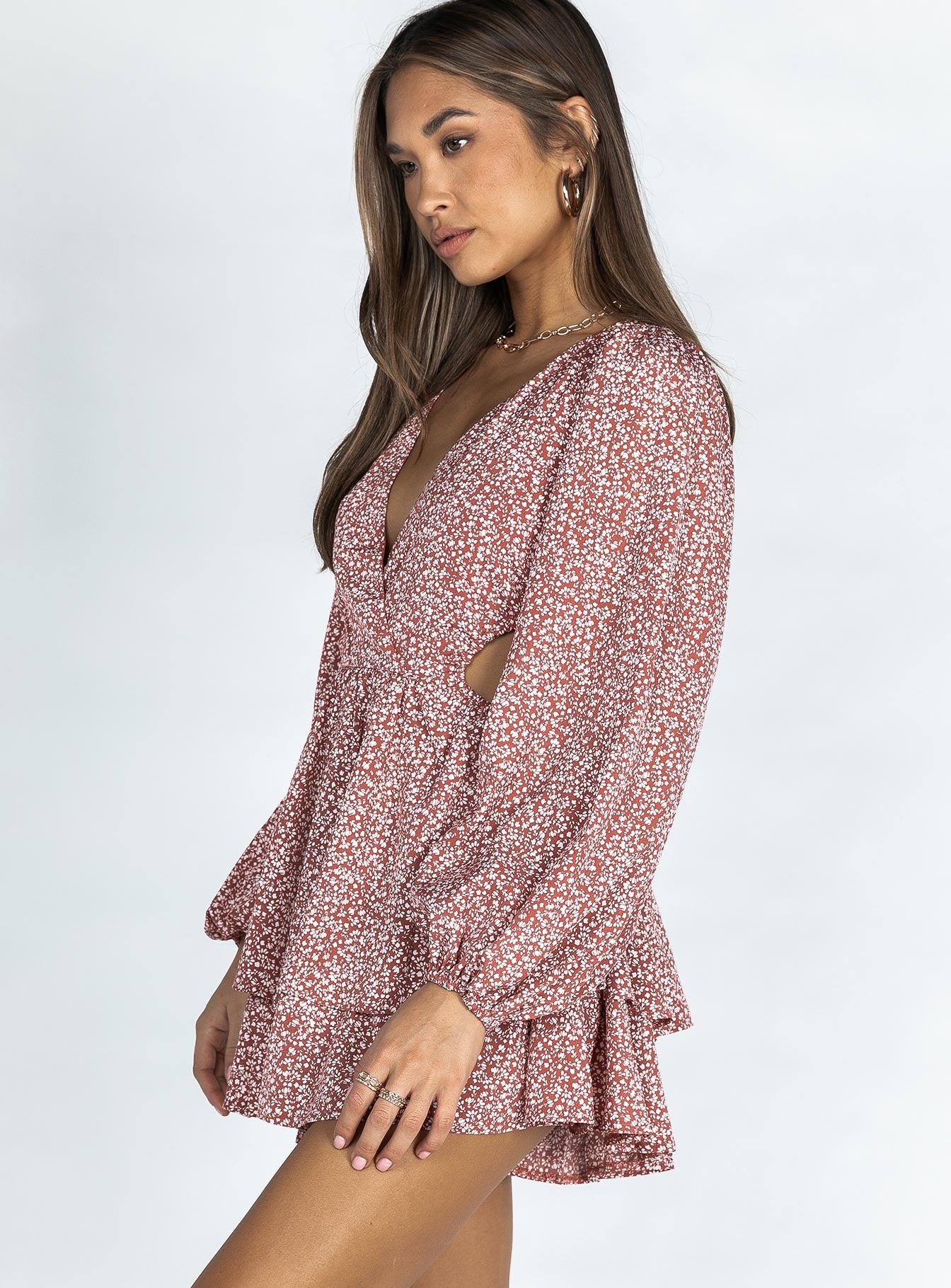 Astro Romper Red Floral - Image 3