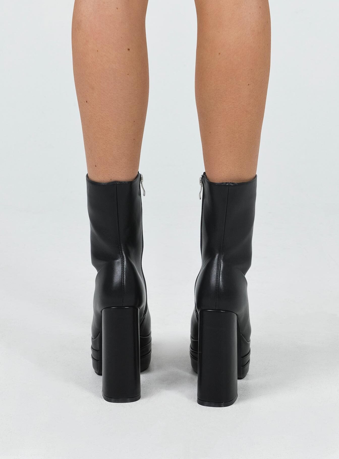 Ricardo Platform Ankle Boots Black - Image 3