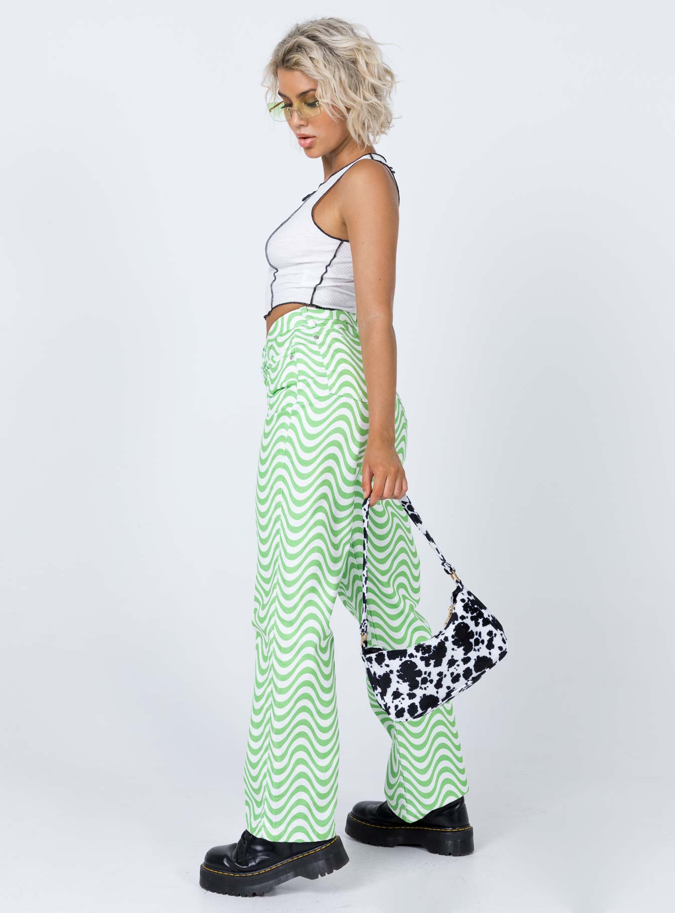 The Ragged Priest Prism Jeans Green - Image 4