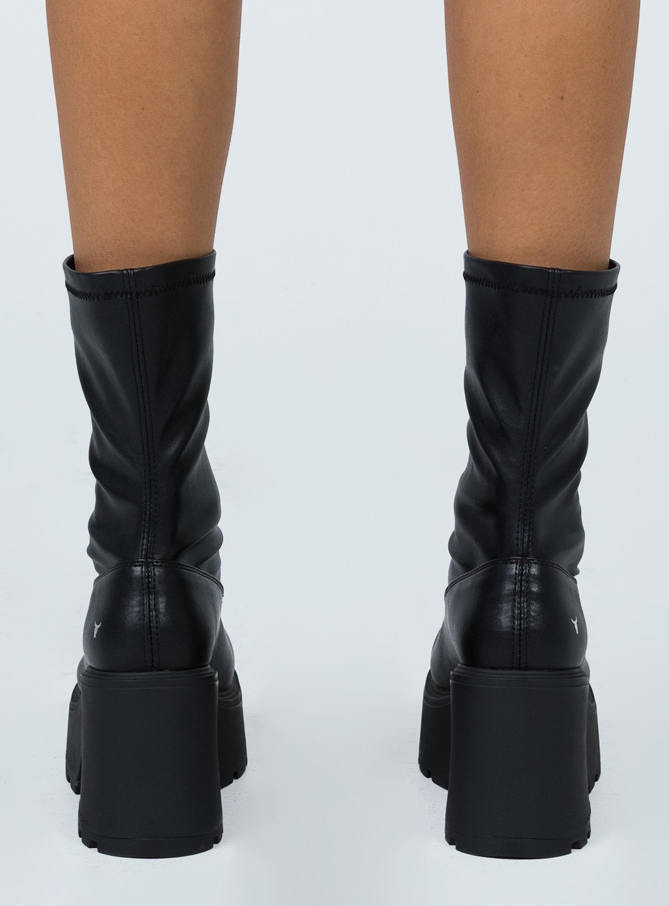 Windsor Smith Found Black Stretch Sock Boots - Image 6