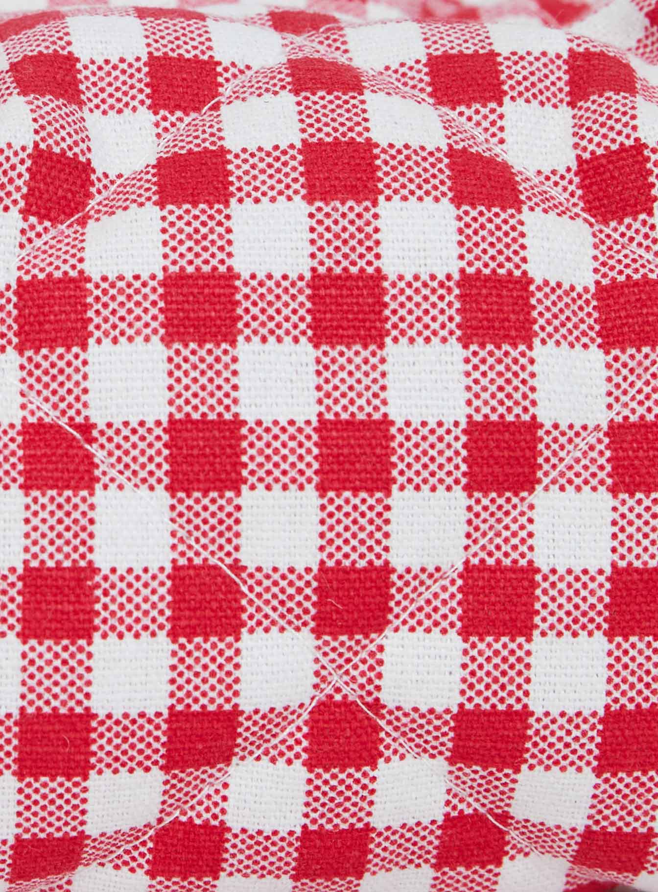 Belize Pouch Red Gingham - Image 4