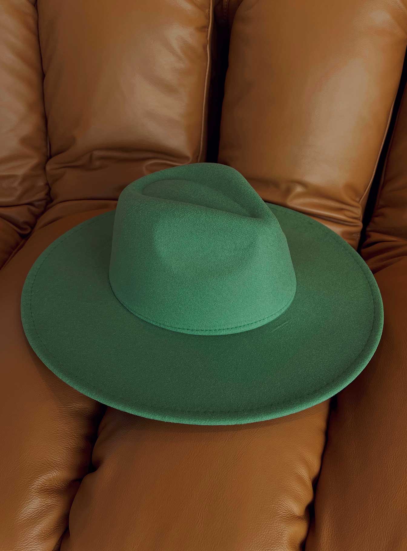Indiana Fedora Hat Green - Image 4