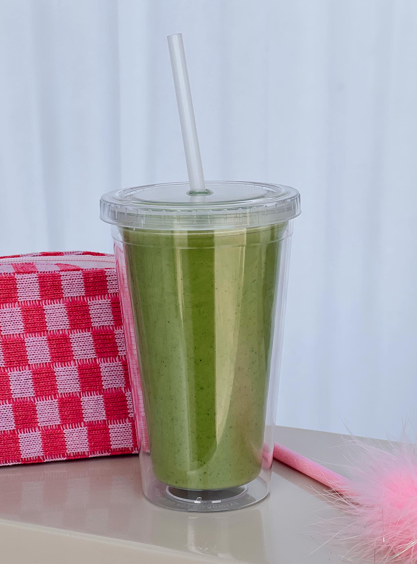 Sorry I'm Latte Iced Coffee Tumbler Clear / White - Image 4