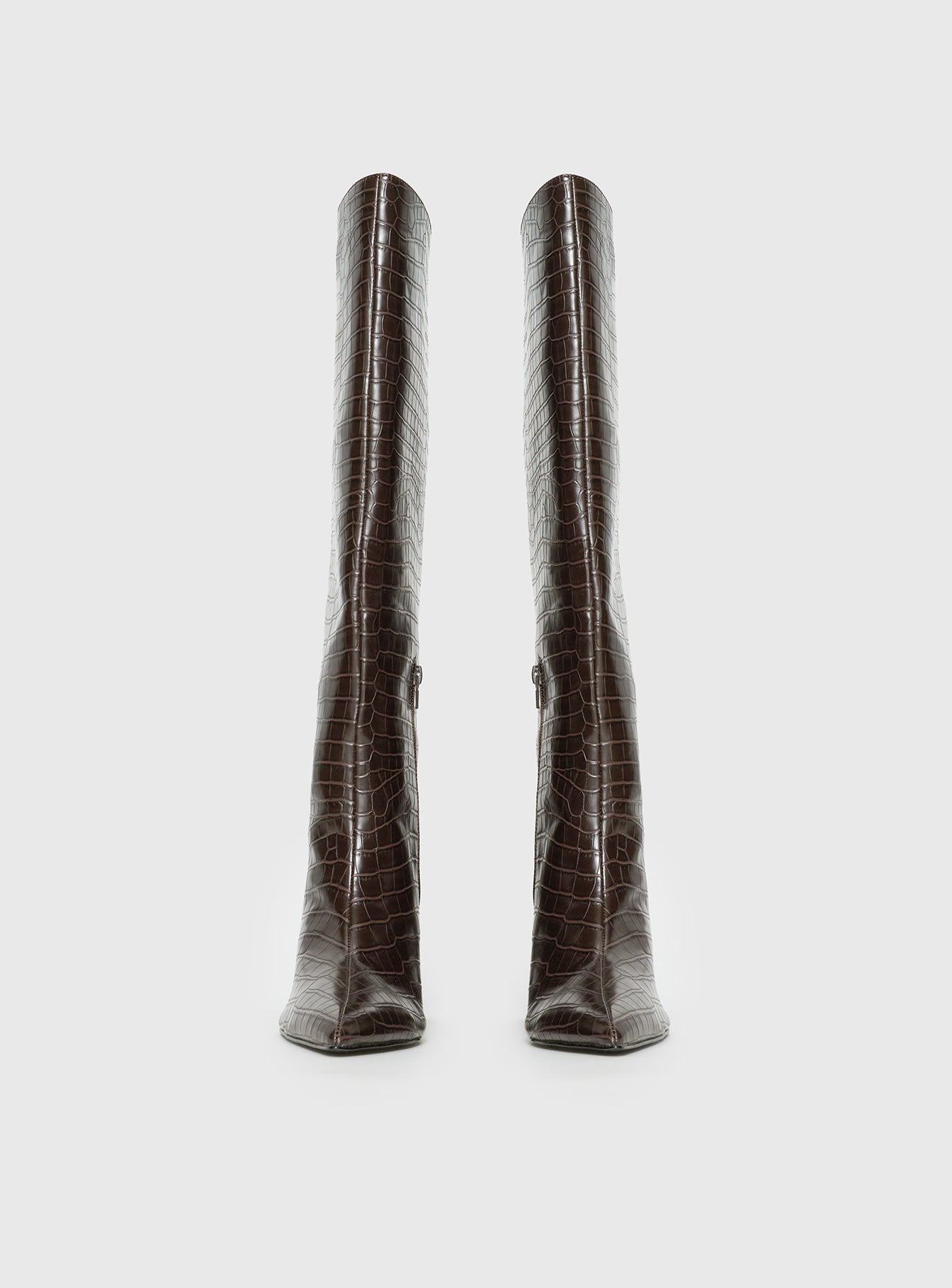 Good Judgement Knee High Boots Chocolate - Image 4