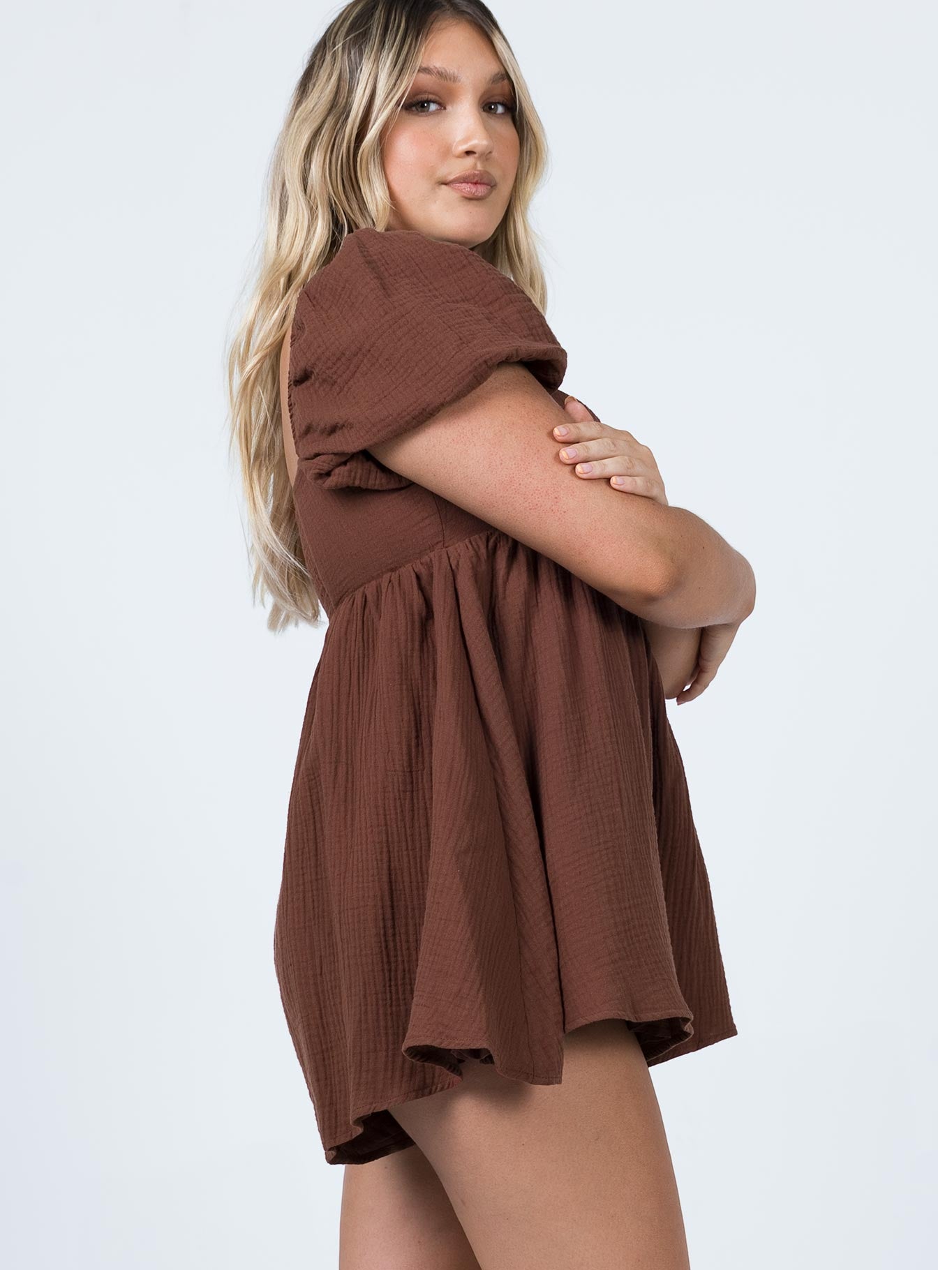 Lorna Romper Brown Petite - Image 7