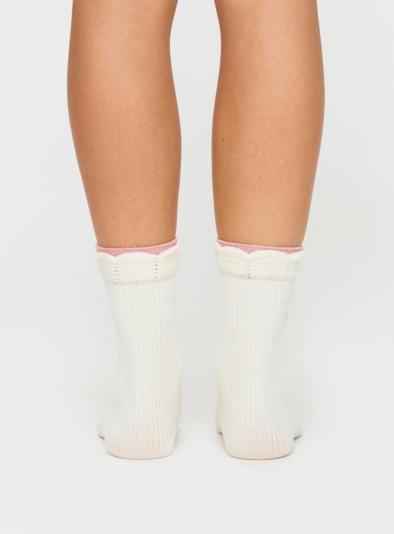 Kooper Socks White / Pink - Image 4
