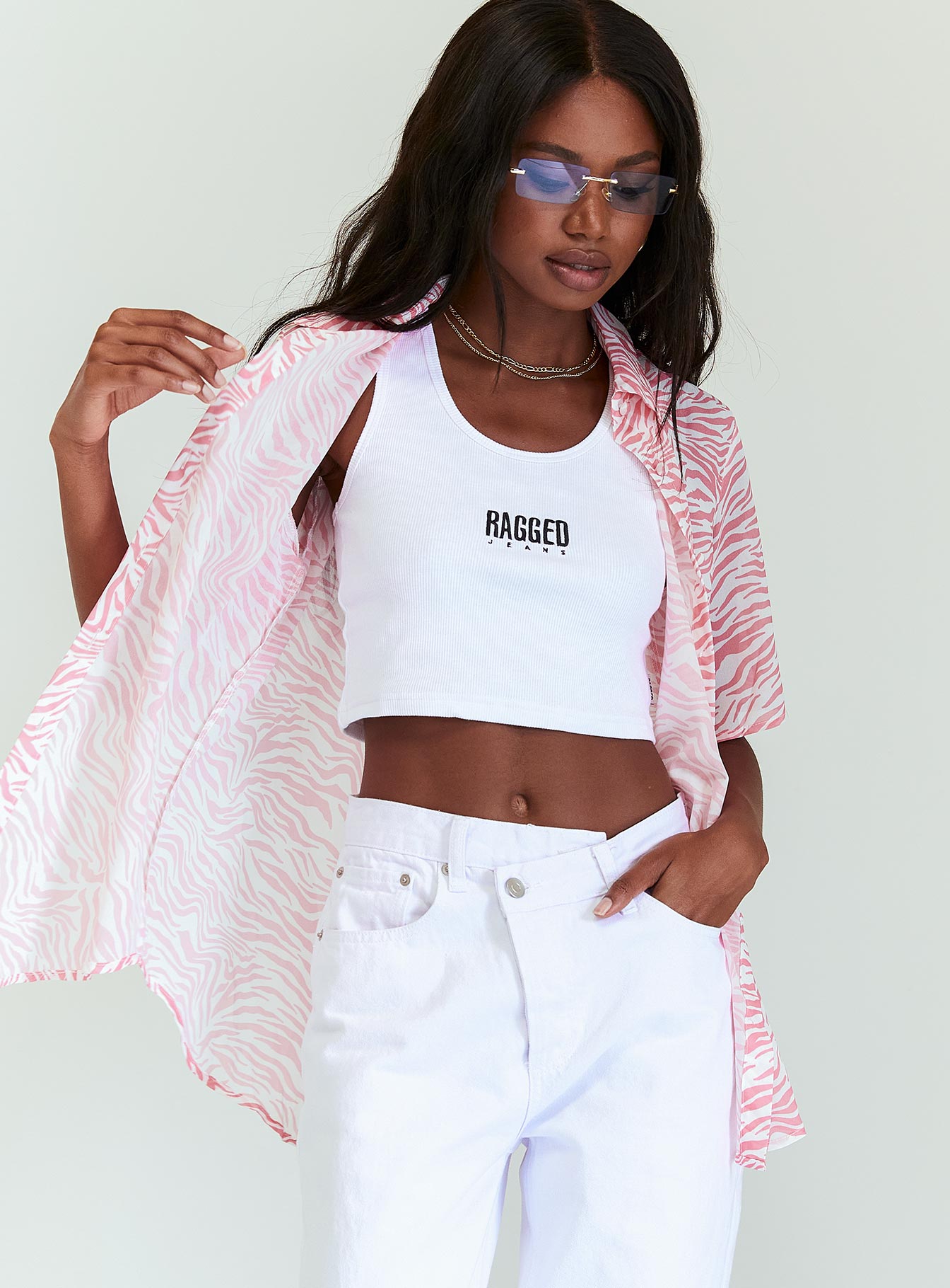 Ziggy Short Sleeve Shirt Pink - Image 3