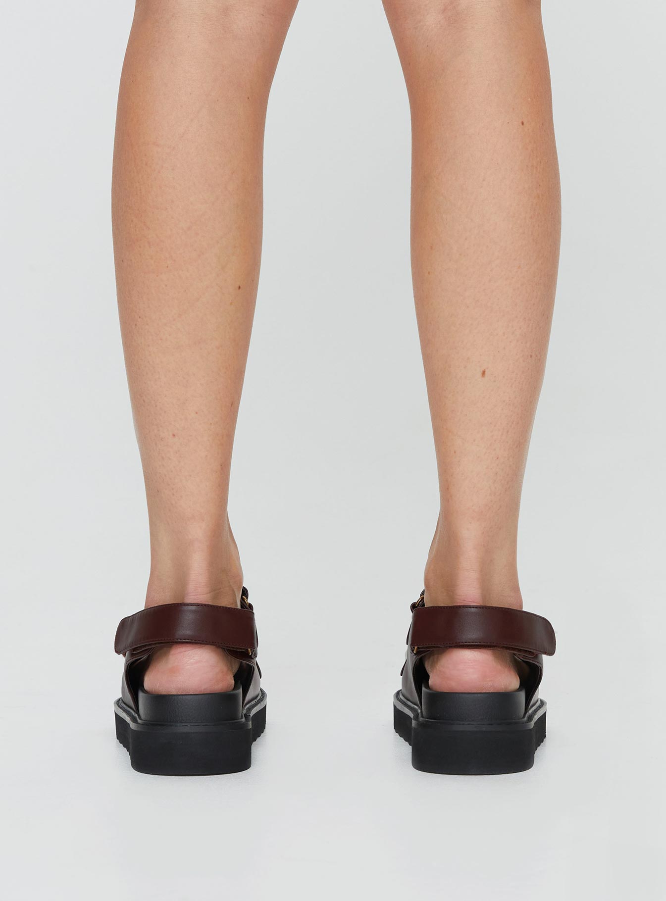 Rue Chunky Sandals Chocolate - Image 4