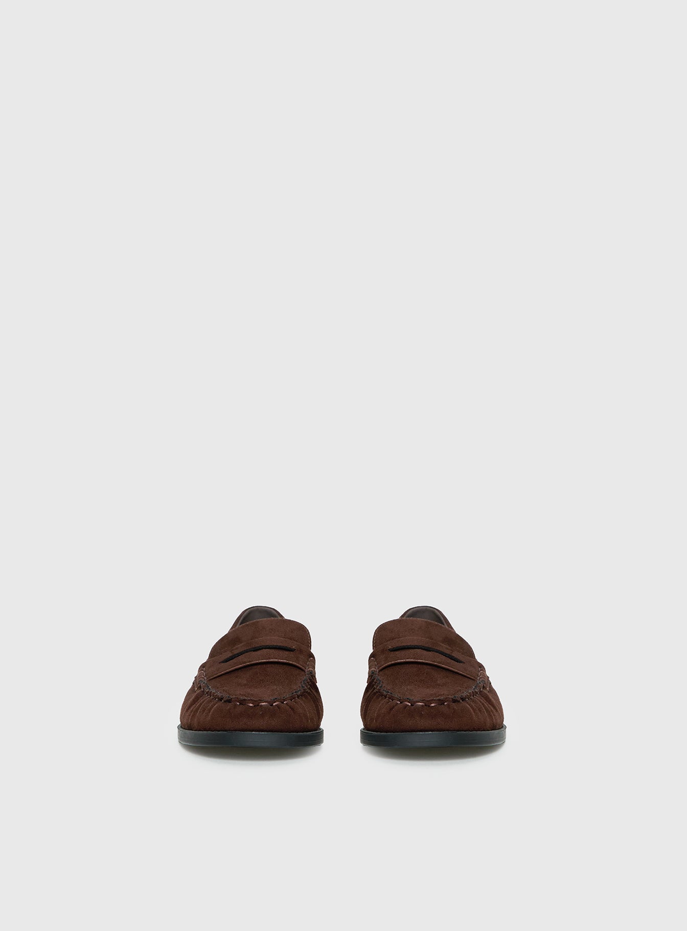 Therapy Albert Faux Suede Loafers Brown - Image 4