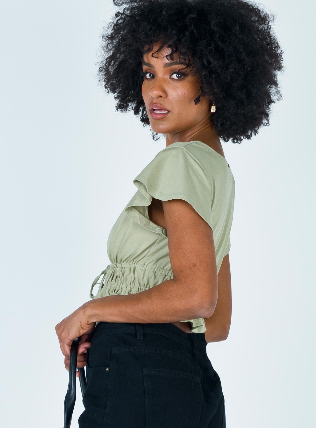 Jamison Reid Crop Top Khaki - Image 10