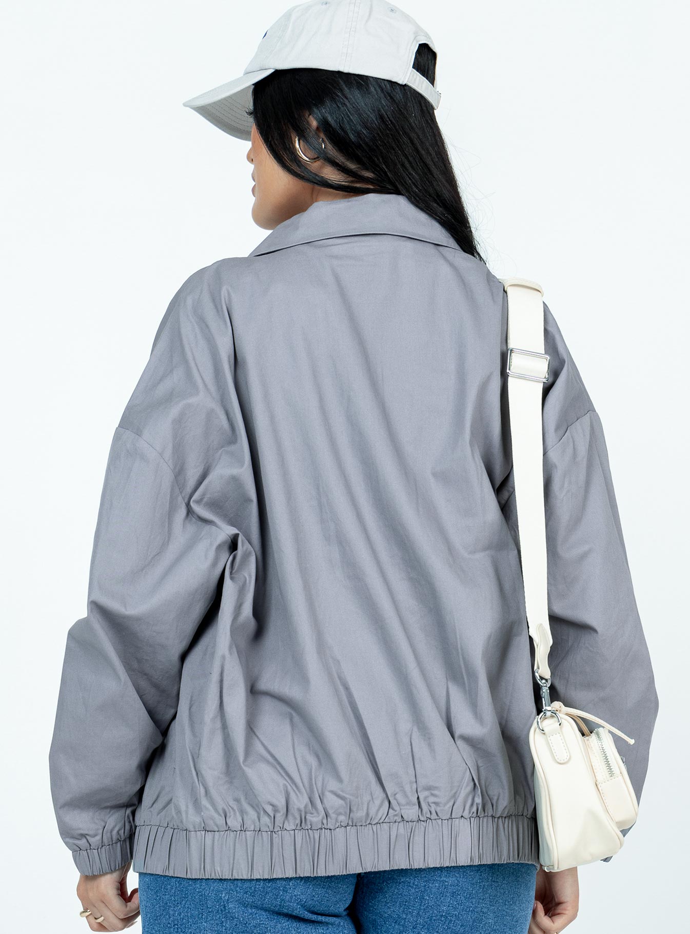 Telford Zip Up Coaches Jacket Slate - Image 5