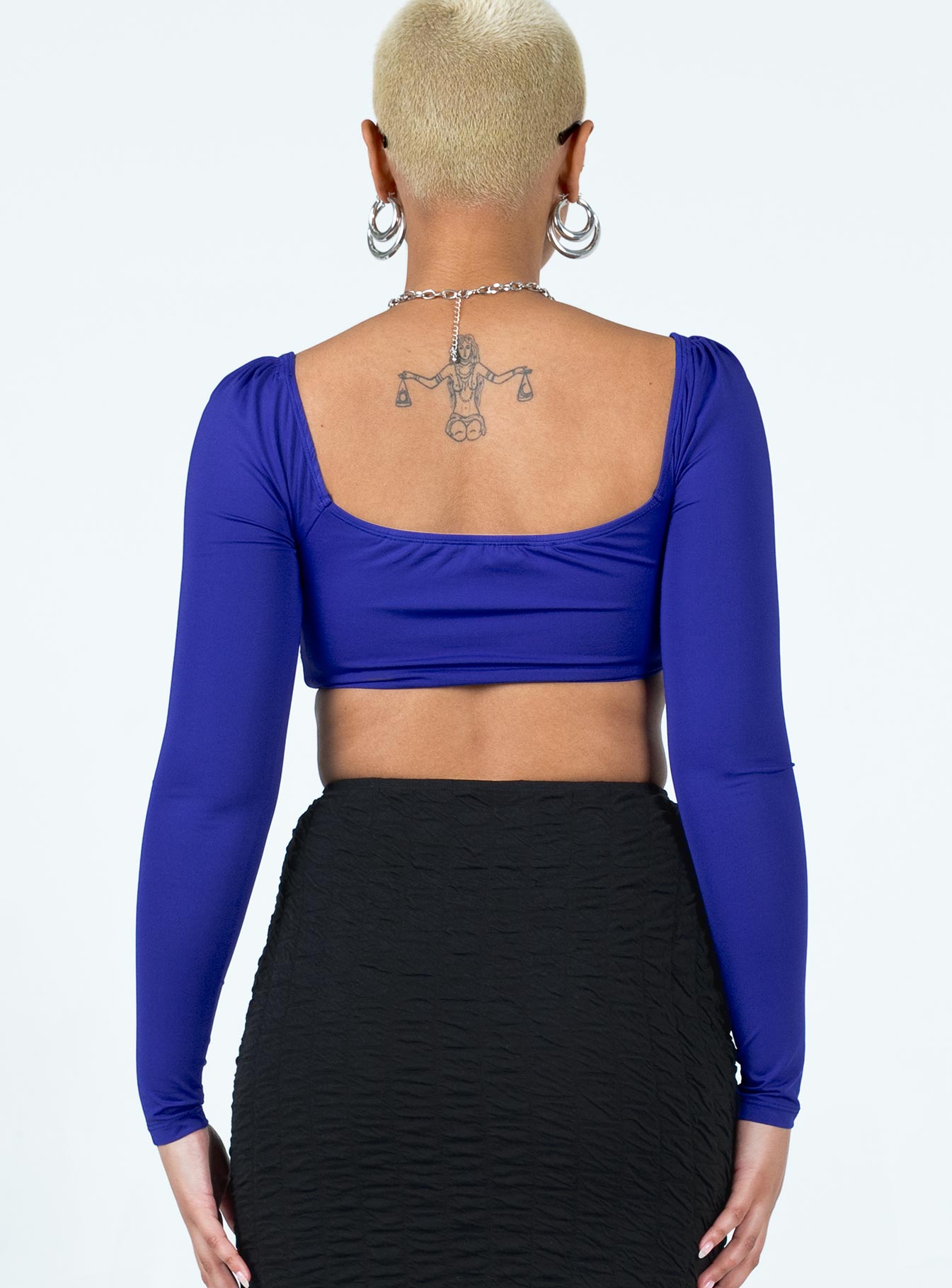 Rogers Long Sleeve Top Blue - Image 5