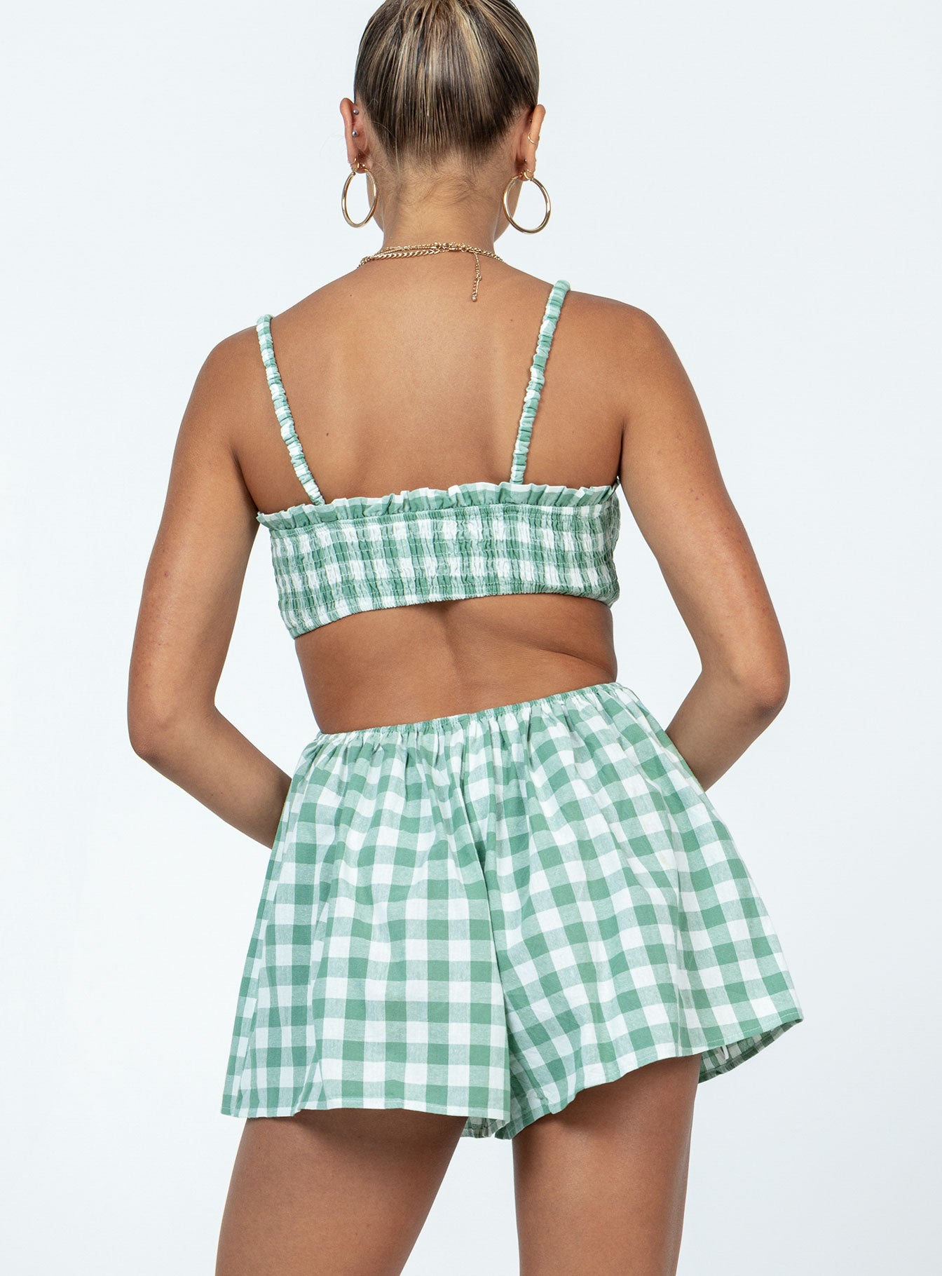 Danton Romper Green Gingham - Image 5