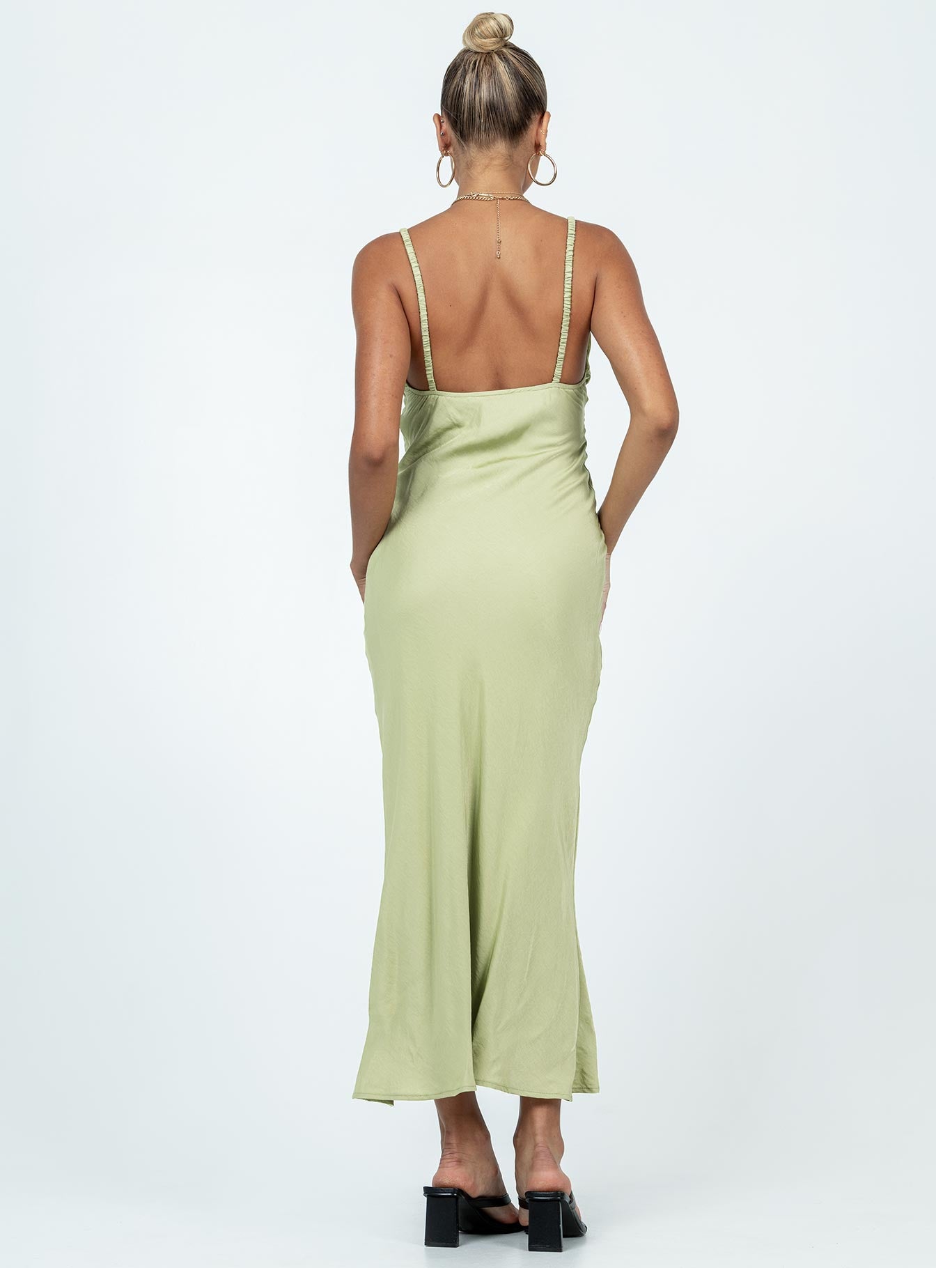 Nicoleta Midi Dress Green - Image 5