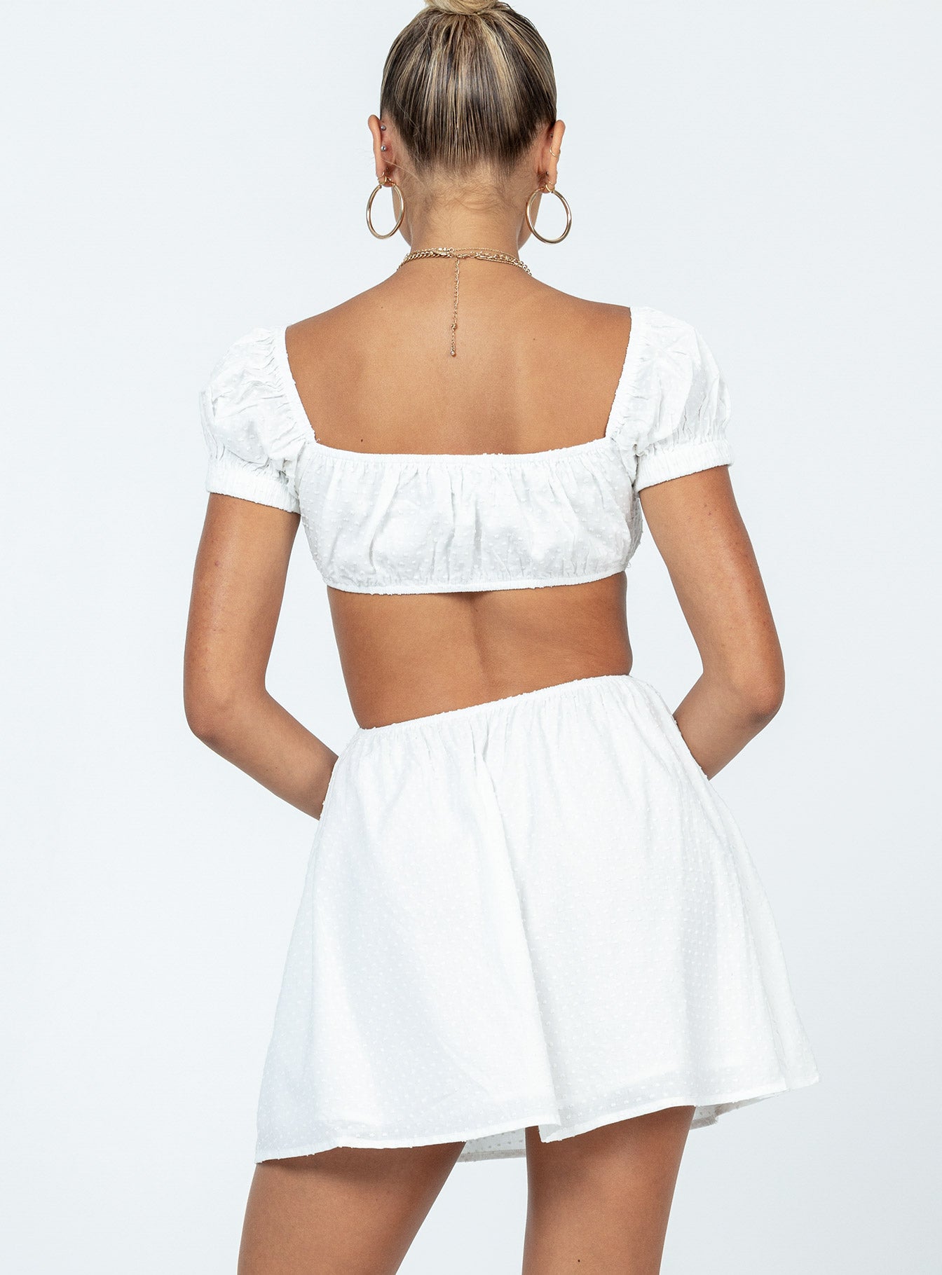 Solice Mini Dress White - Image 5