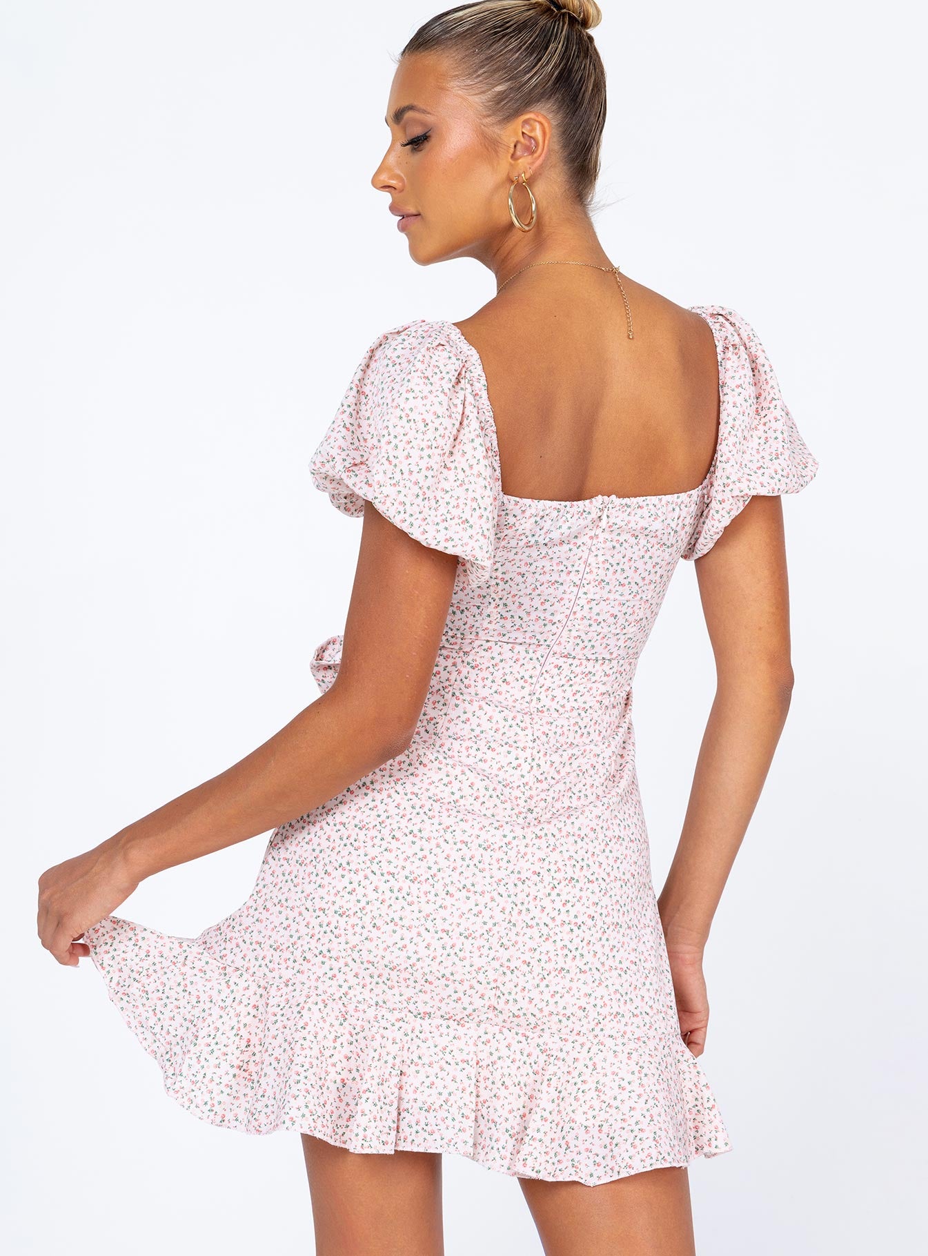 Annie Mini Dress Pink - Image 6