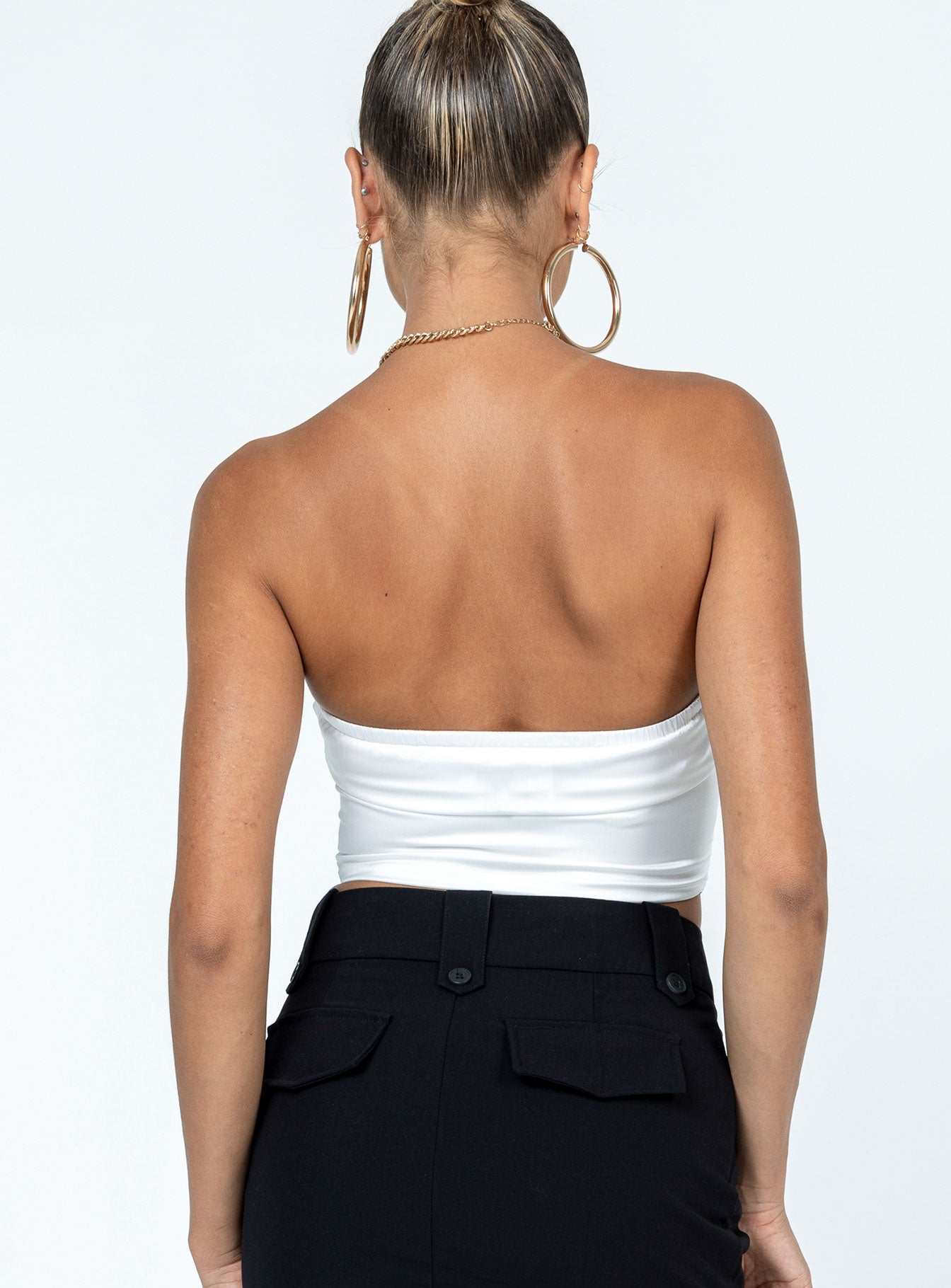Cason Strapless Top White - Image 5