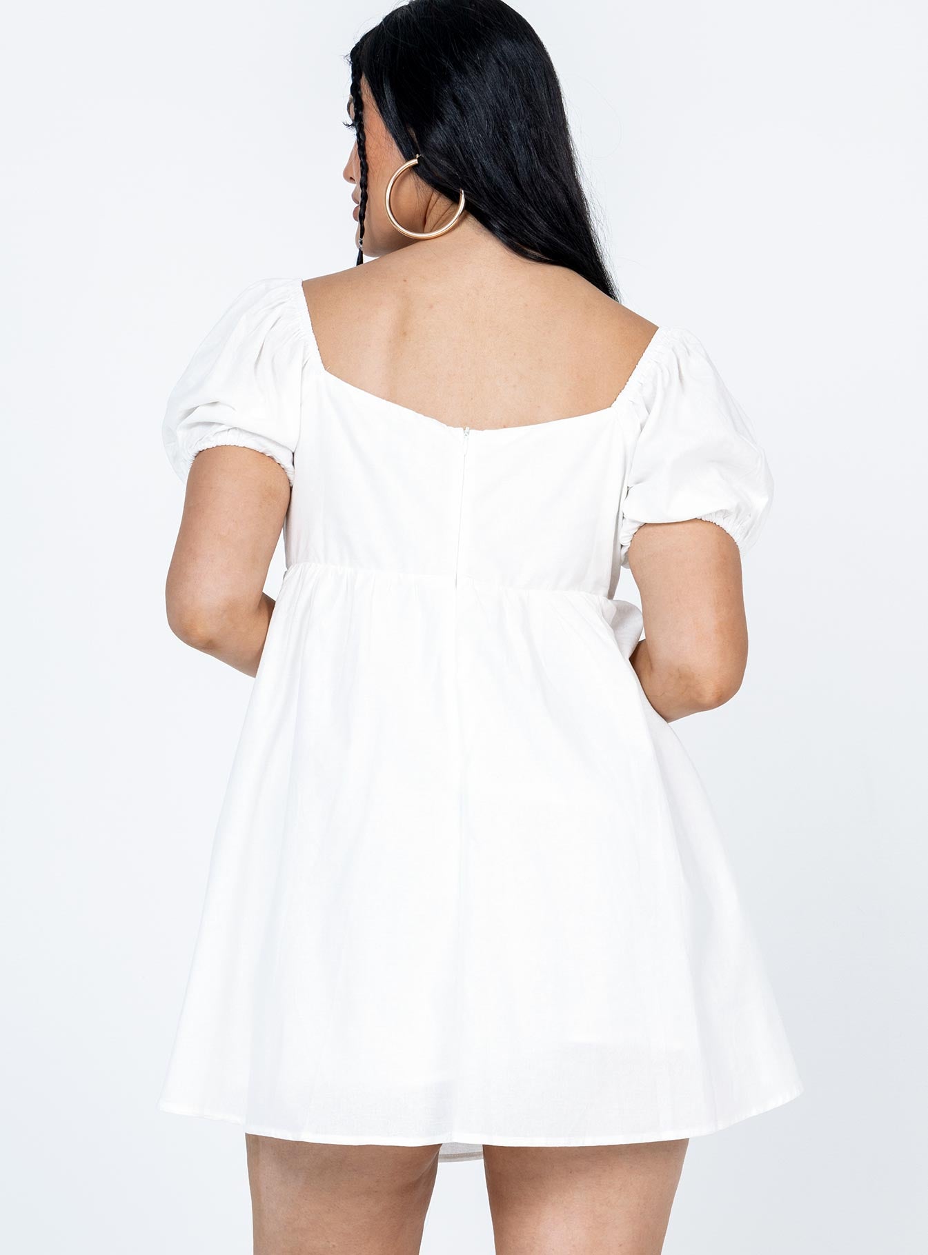 Keyla Mini Dress White - Image 5
