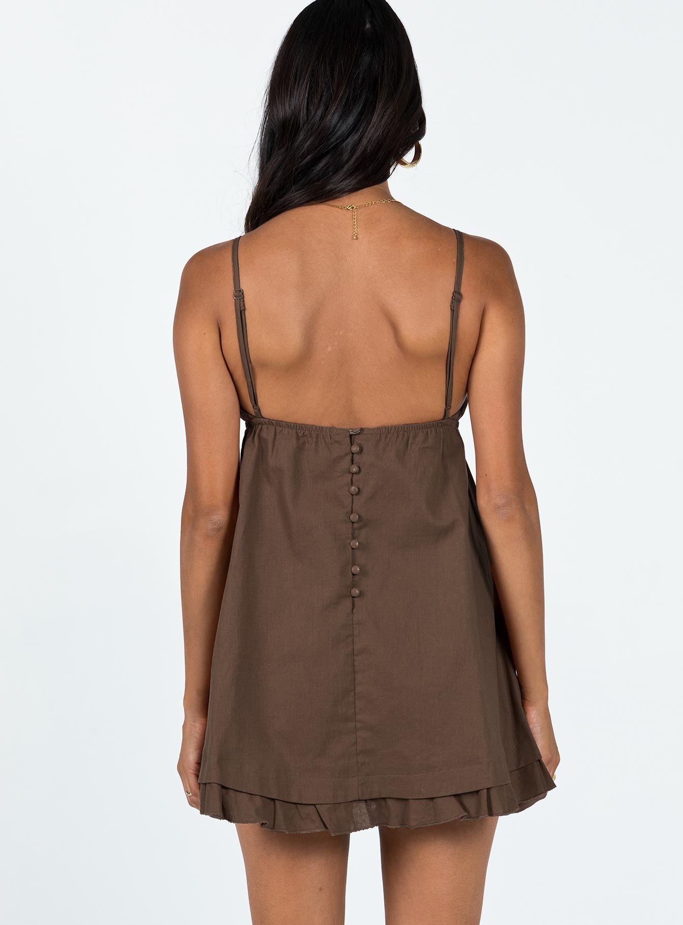 Empress Of Love Mini Dress Brown - Image 5