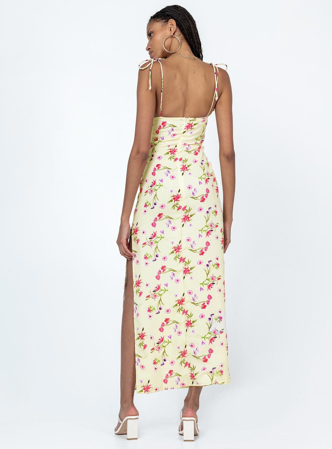 Arness Maxi Dress Yellow Floral - Image 4