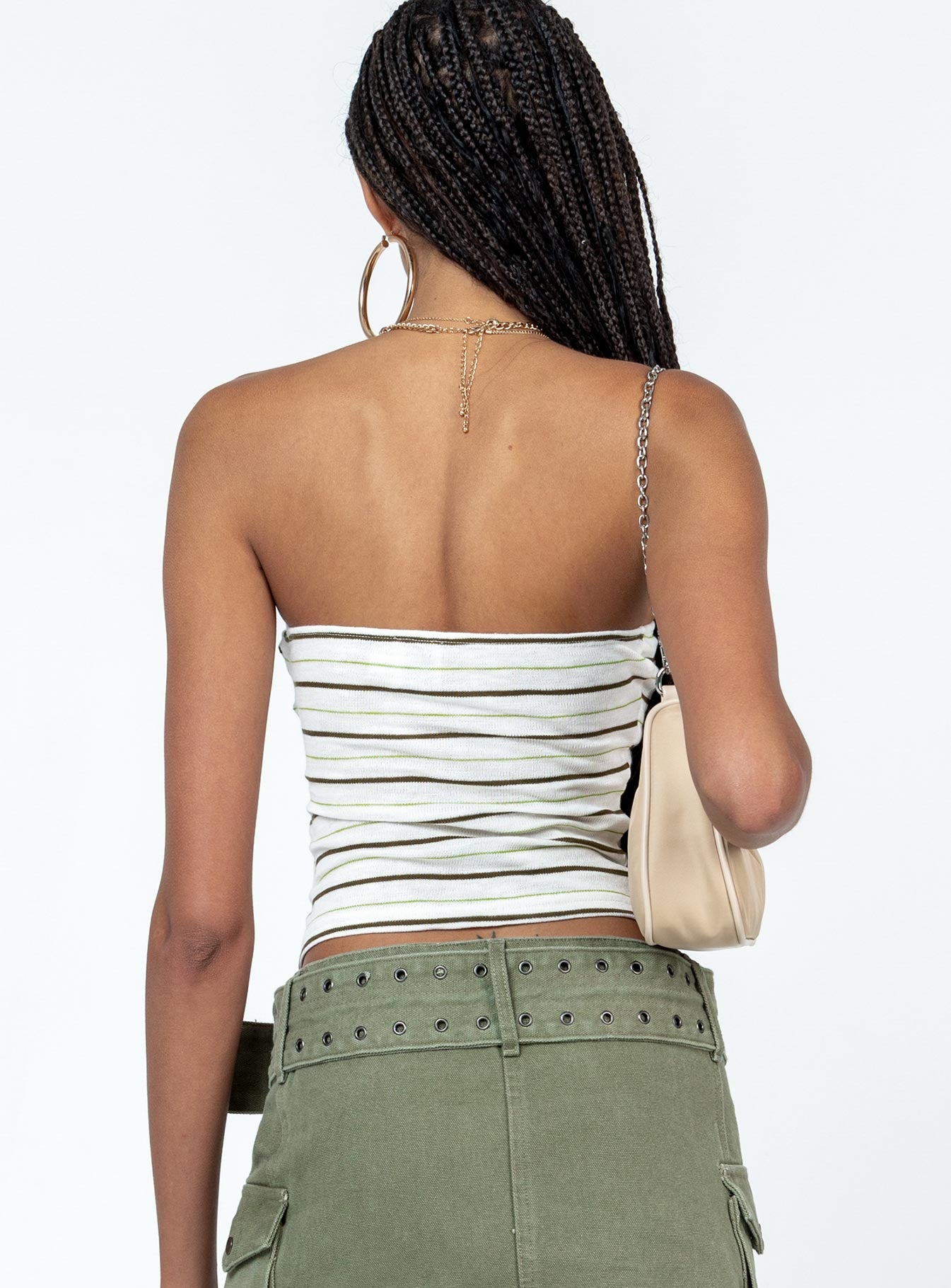 Devall Strapless Top Cream / Multi - Image 5