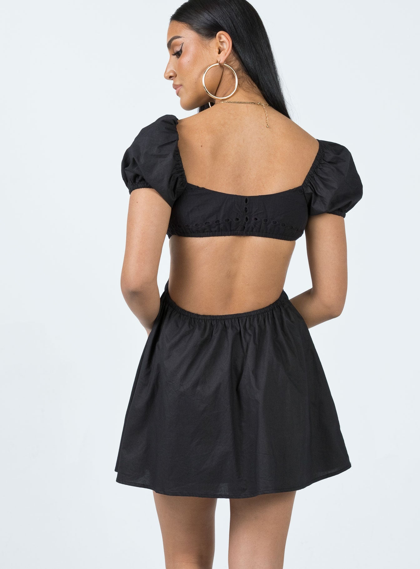 Elizer Mini Dress Black - Image 4