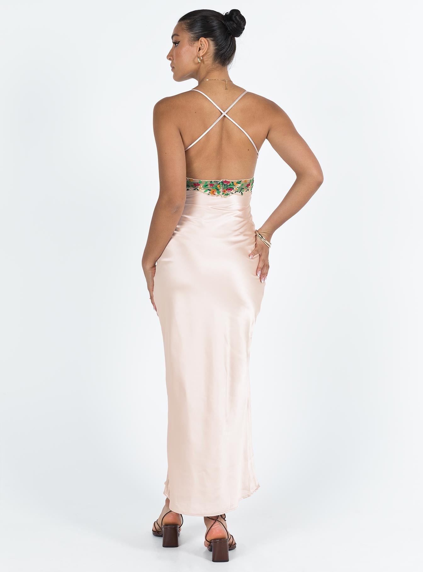 Sadelle Maxi Dress Champagne - Image 5