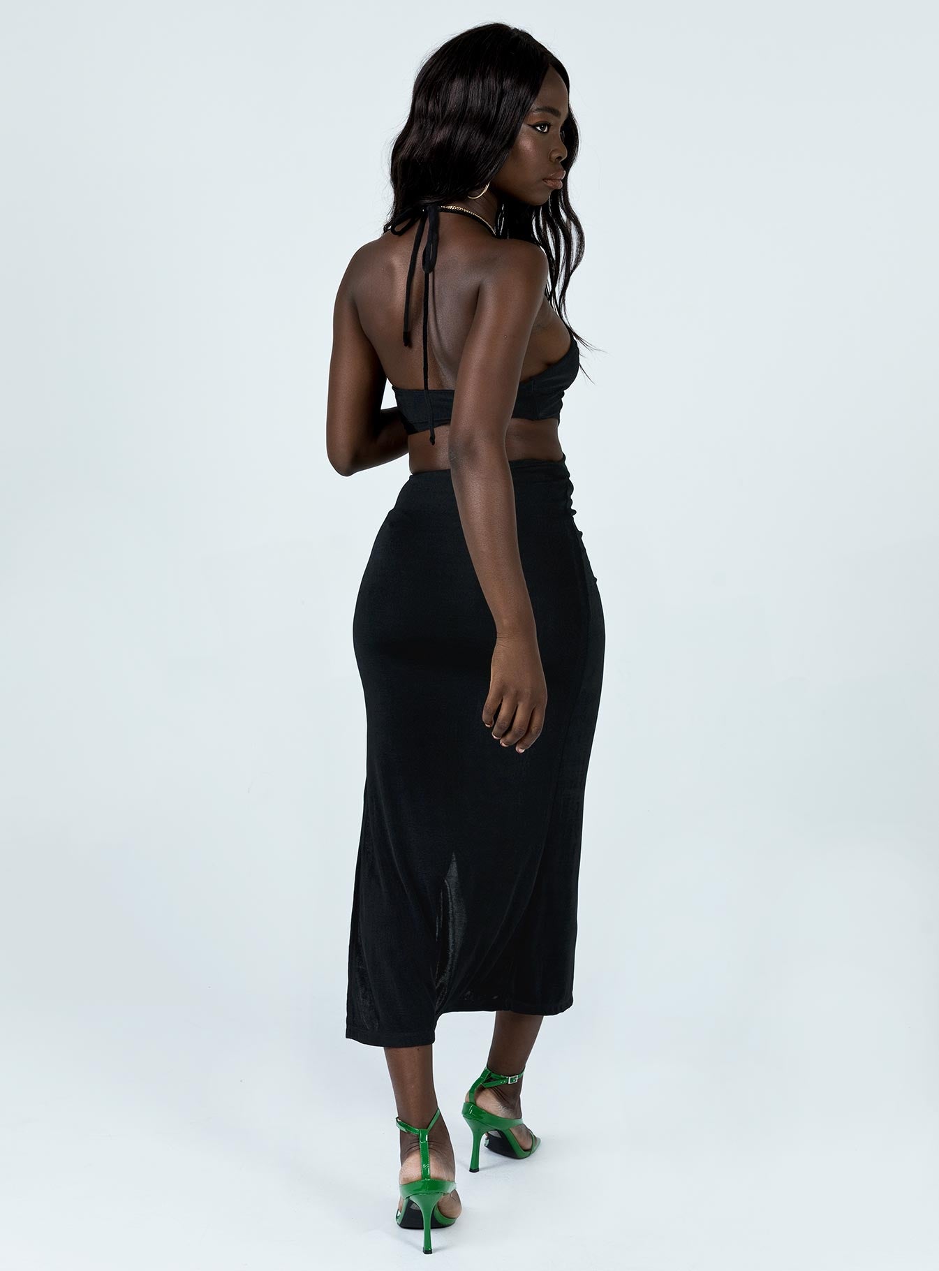 Elias Midi Dress Black - Image 4