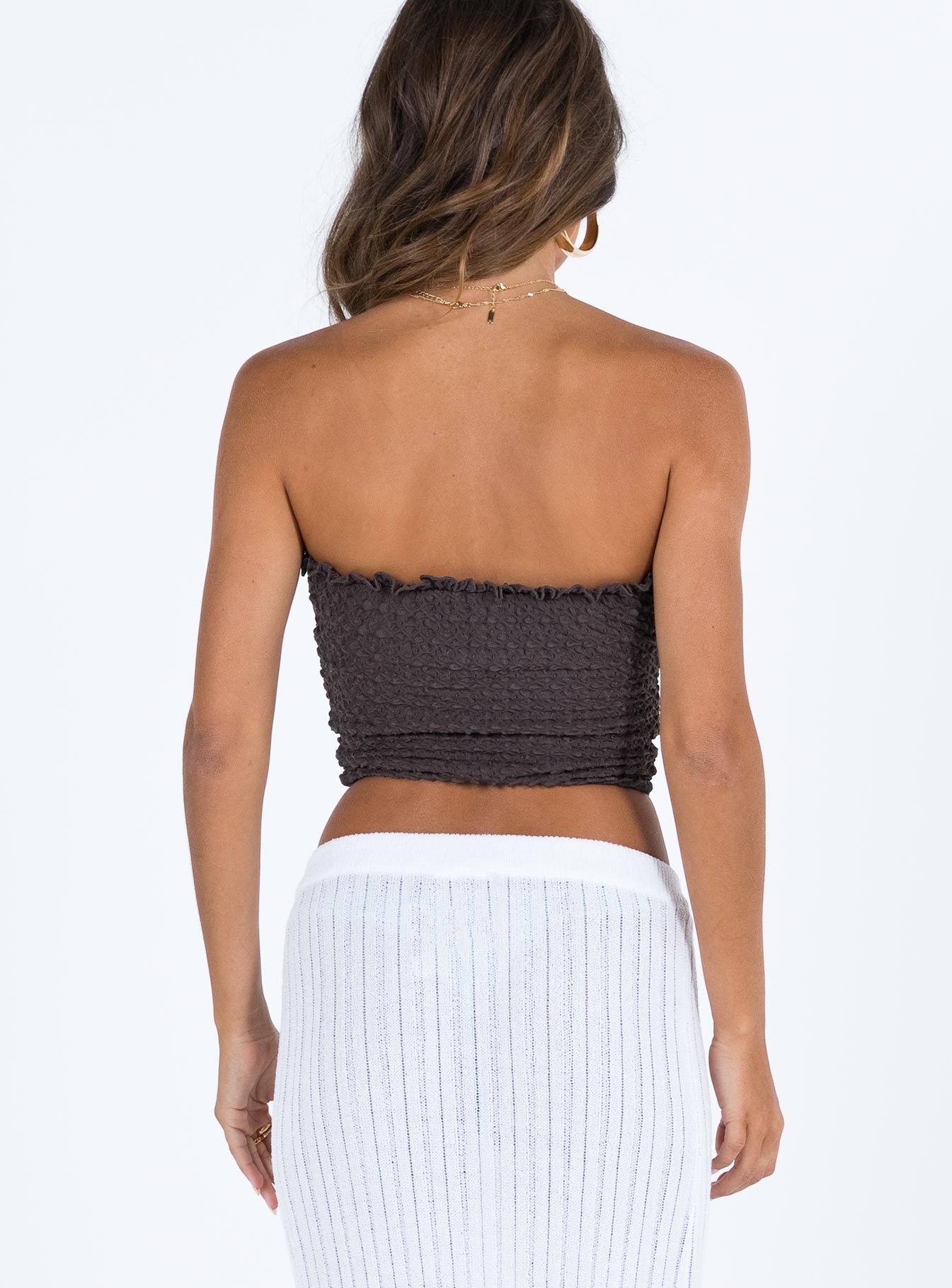 Pamola Strapless Top Slate - Image 5