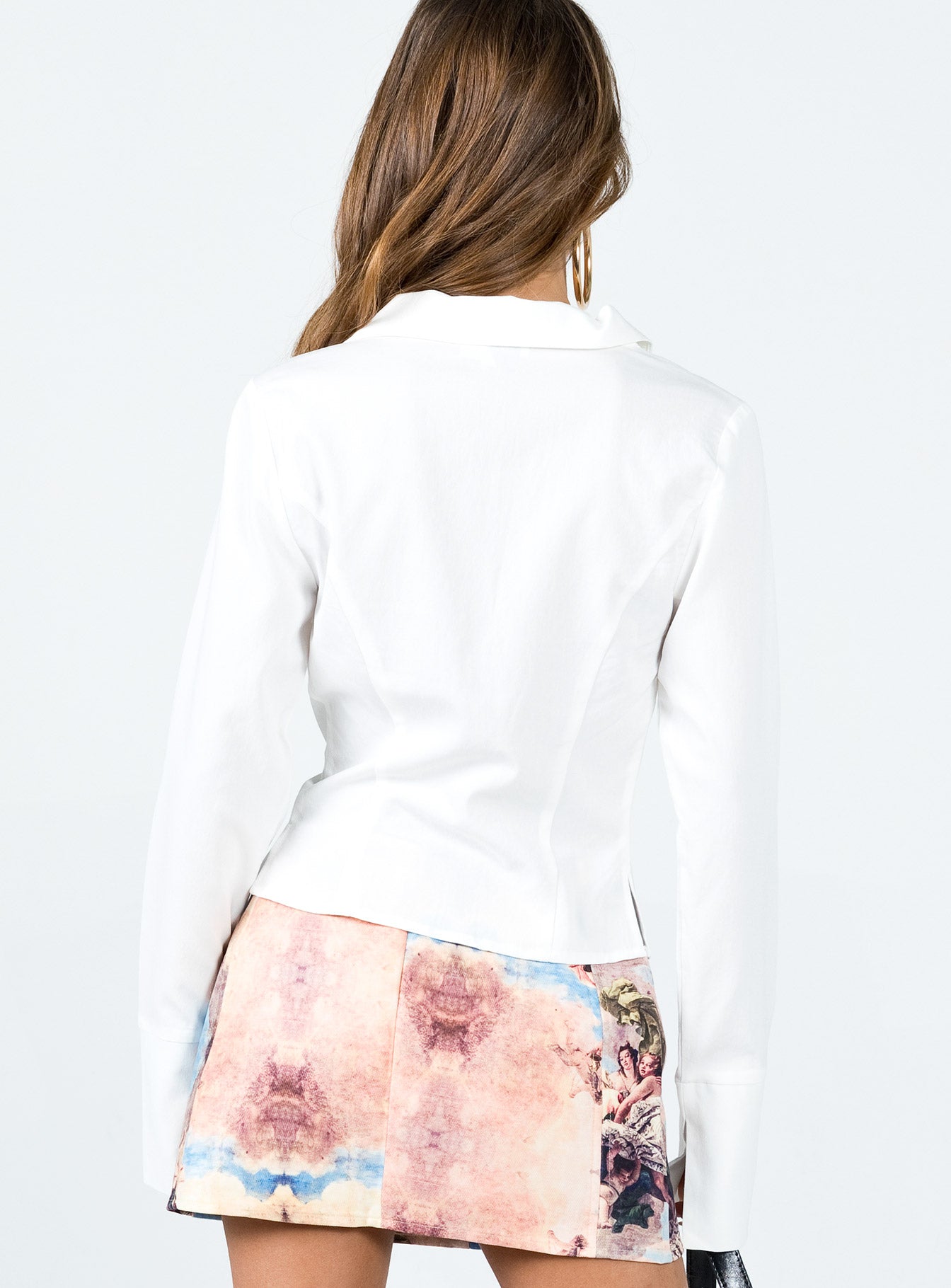 Lida Long Sleeve Top White - Image 5