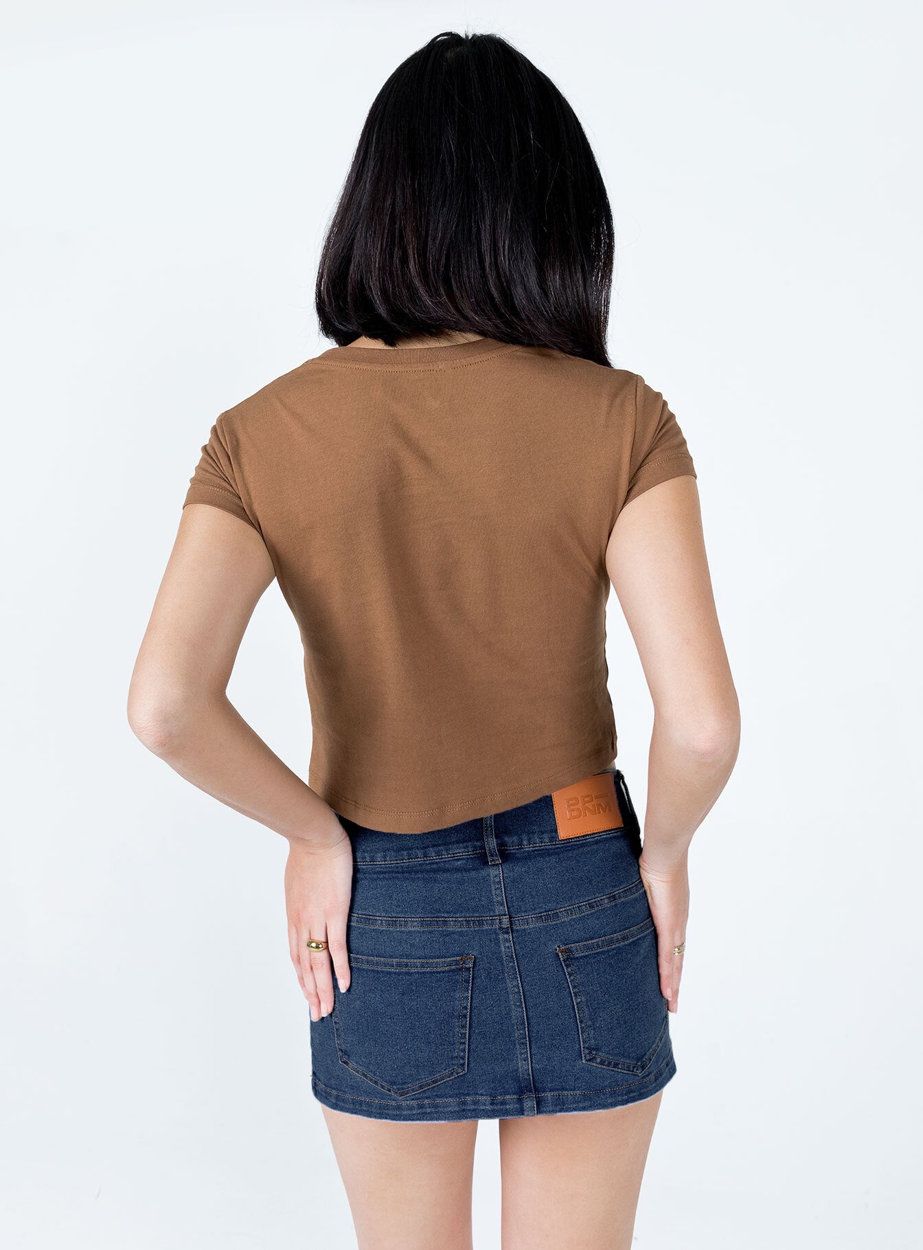 Daphnie Denim Mini Skirt Denim - Image 5