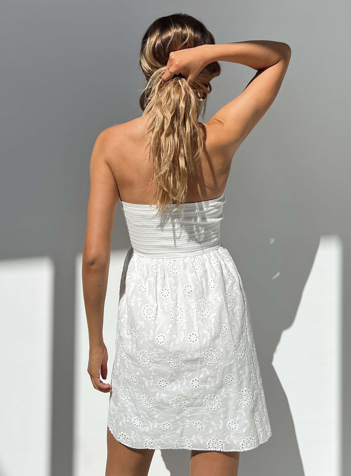 Issell Mini Dress White - Image 4