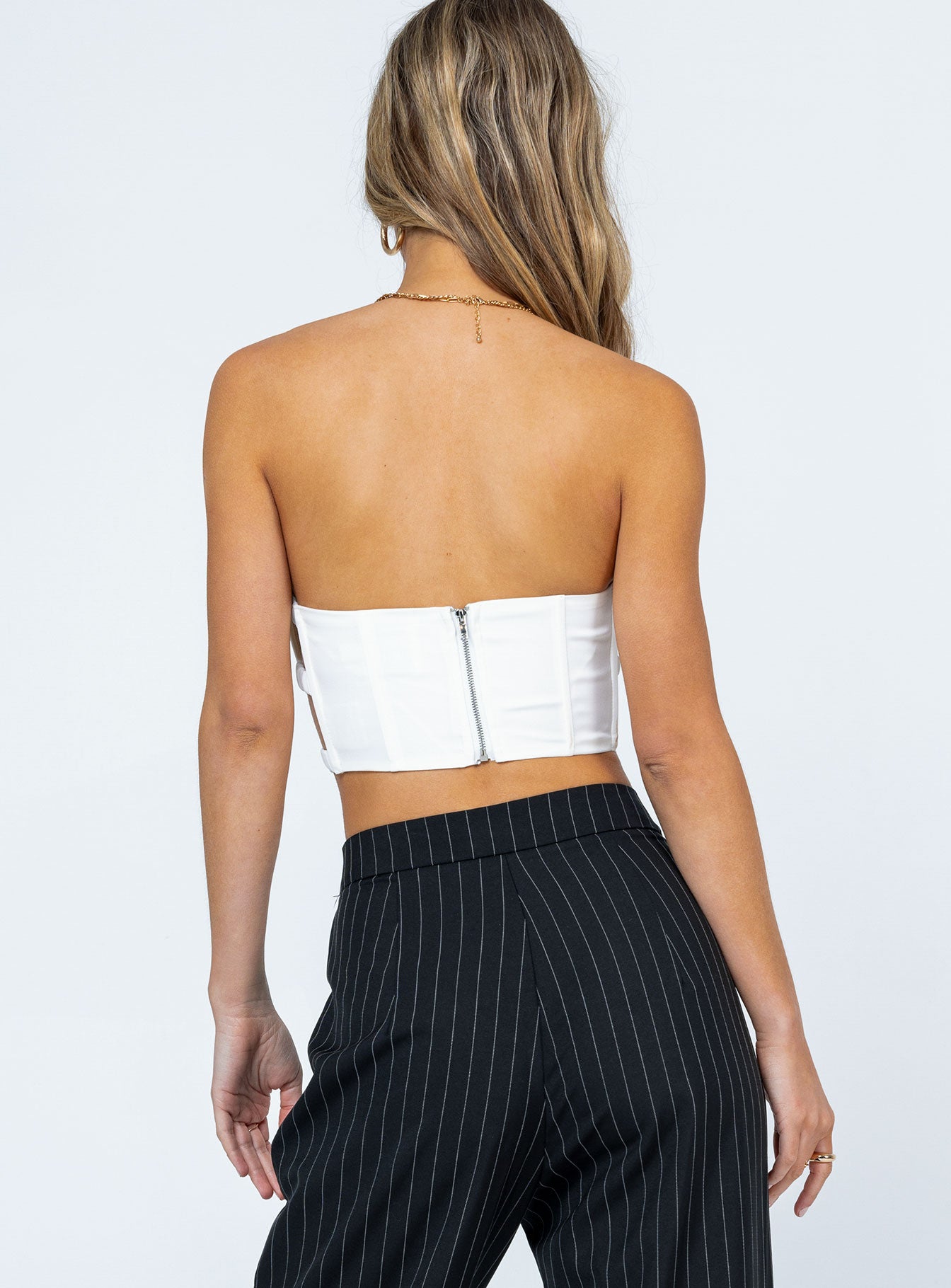 Carnlea Strapless Top White - Image 4