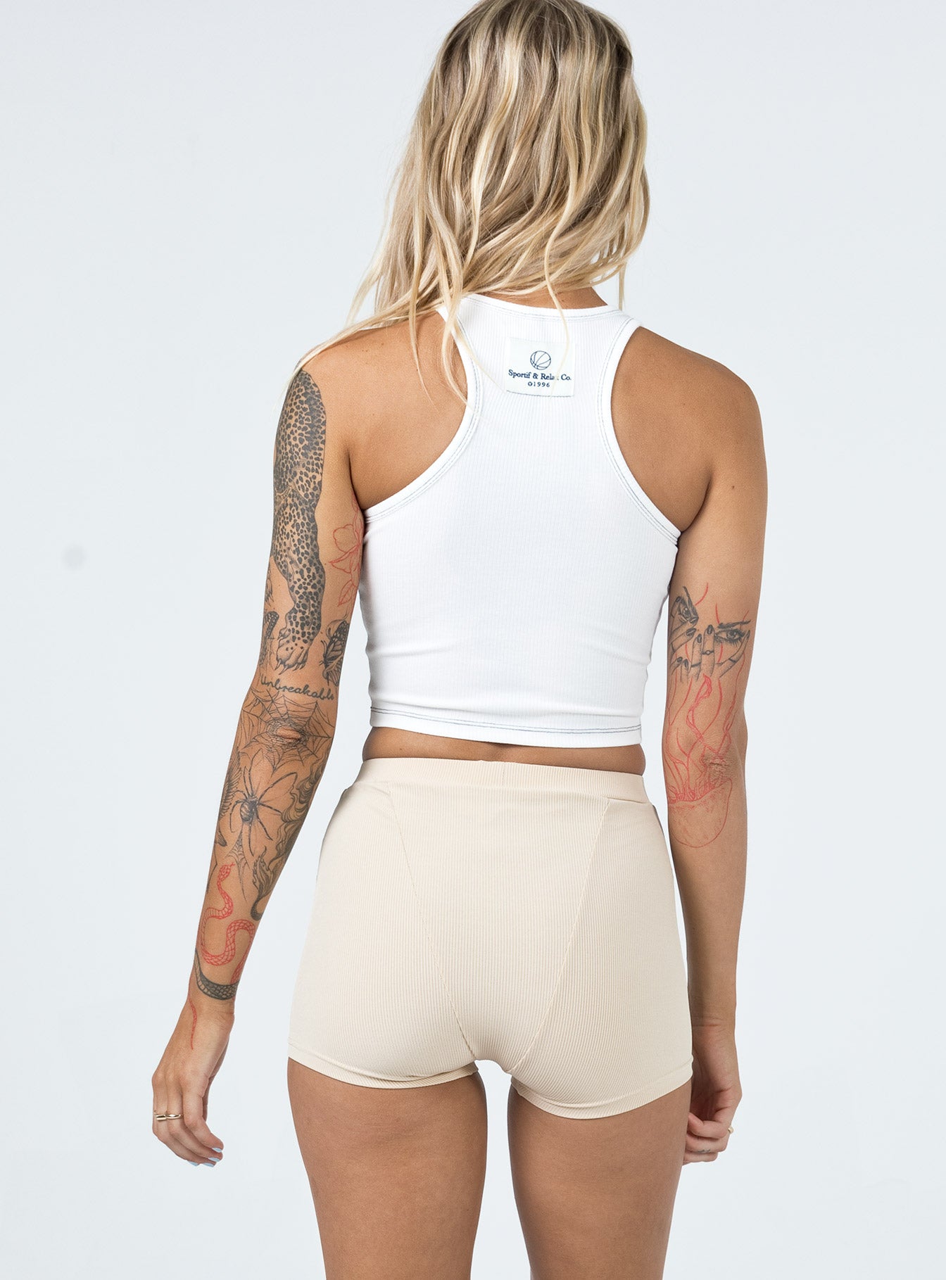 Camello Bike Shorts Beige - Image 5
