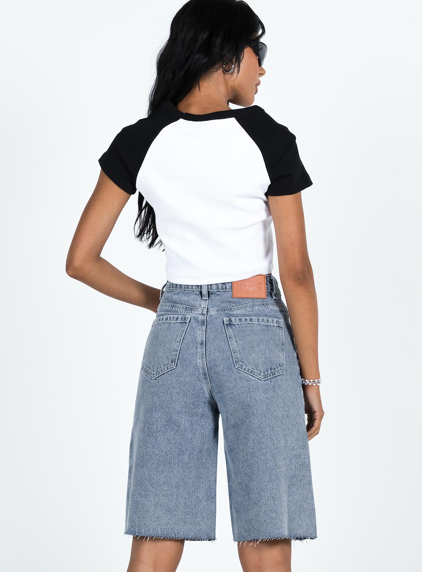 Lexfield Denim Shorts Light Wash - Image 5