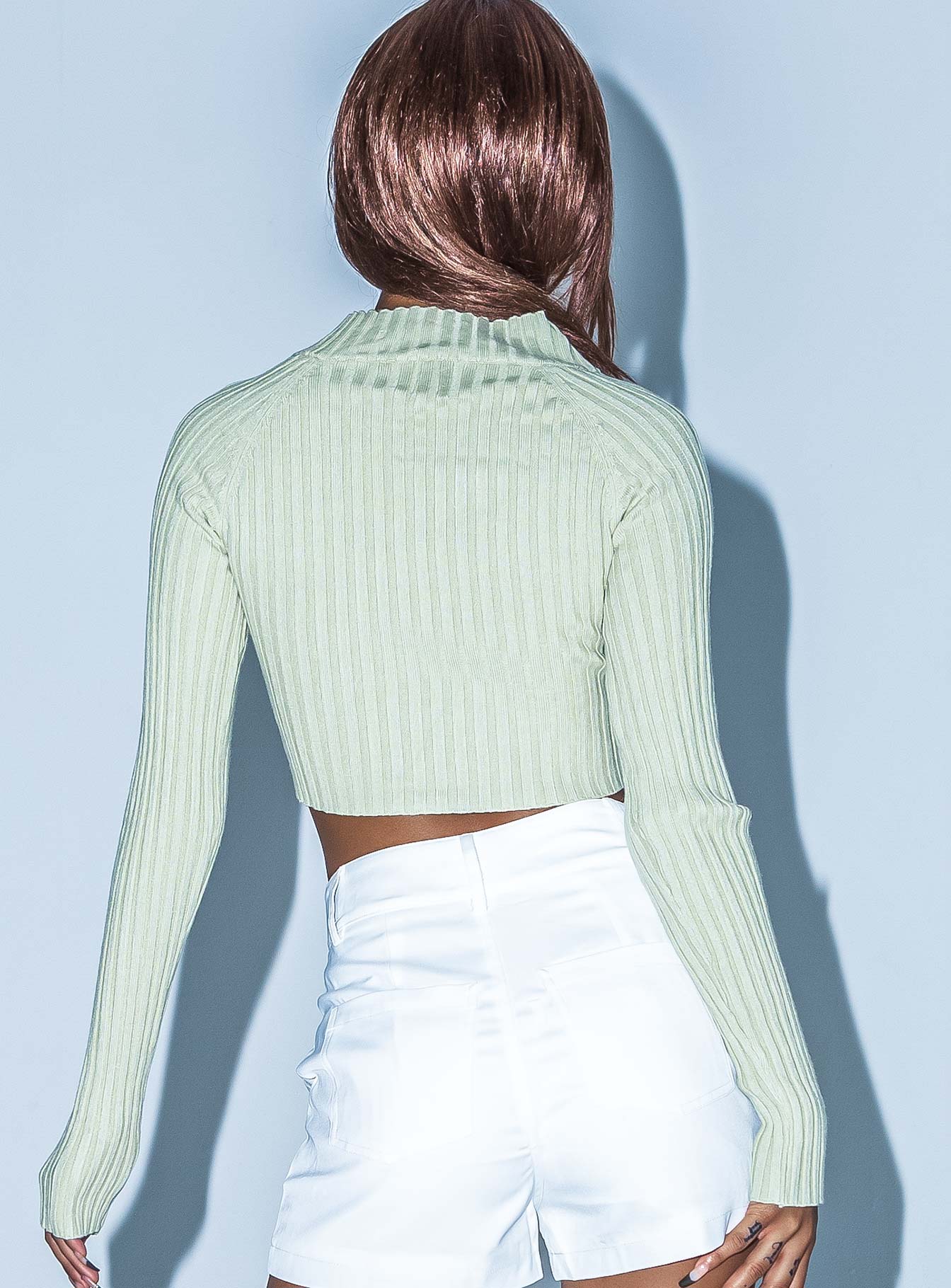 Iris Long Sleeve Top Green - Image 5